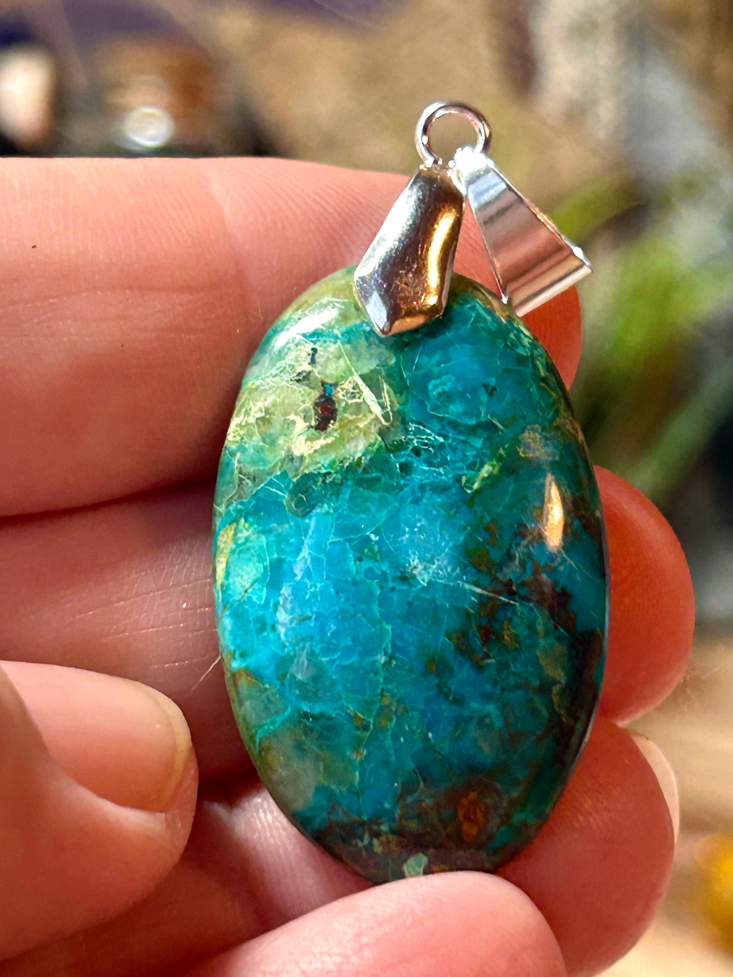 Pendentif de chrysocolle