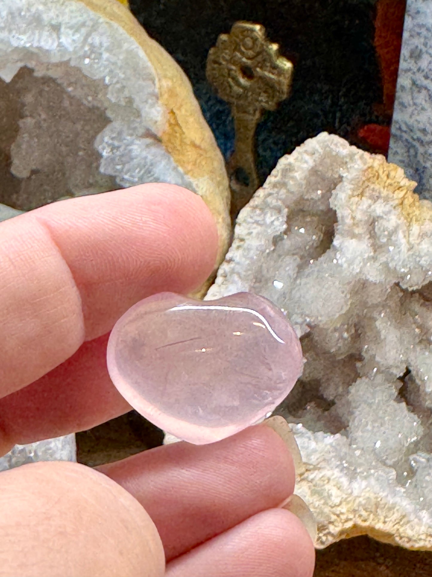 Petit cœur de quartz rose