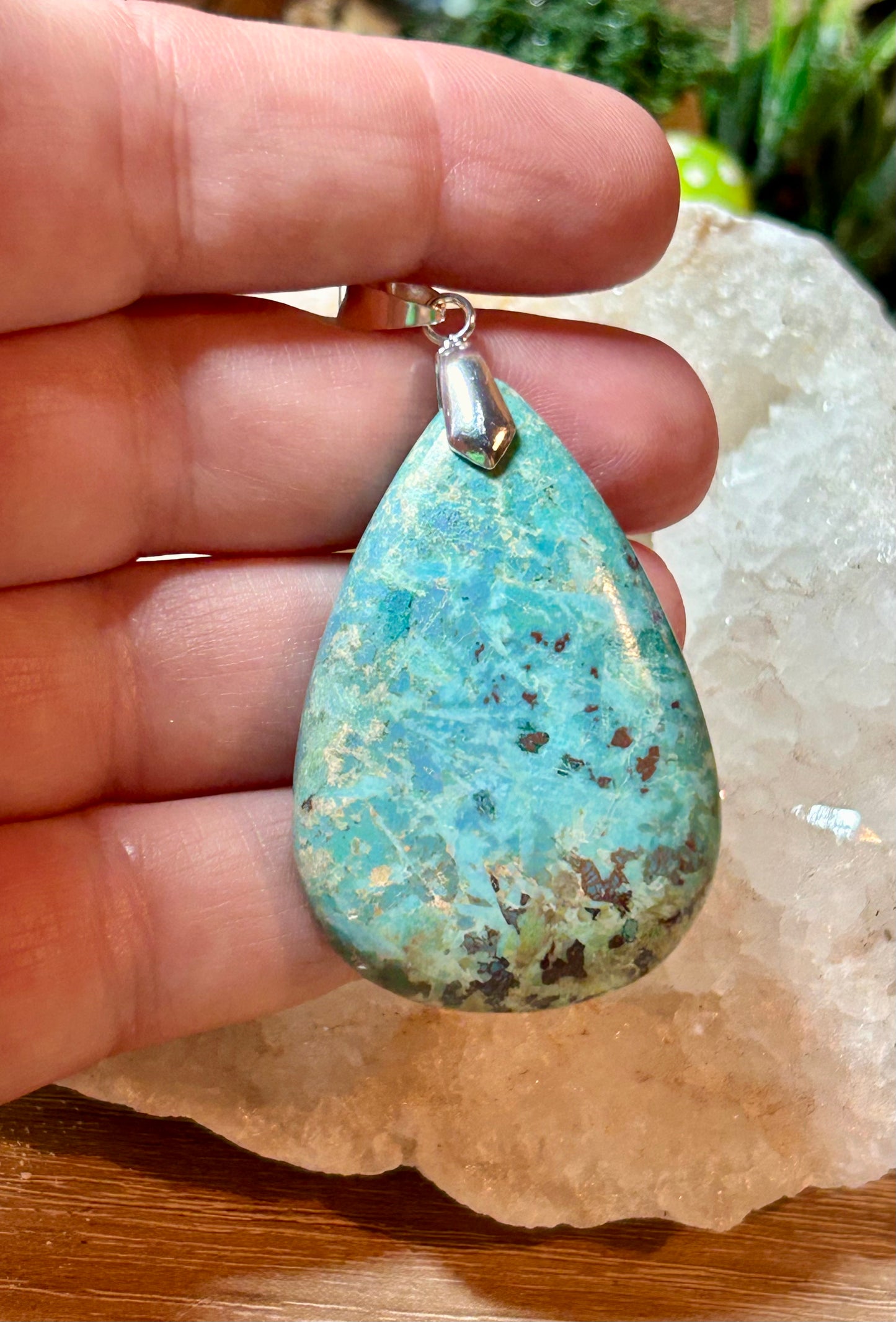 Pendentif de chrysocolle