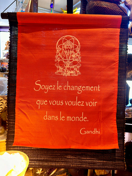 Banderole citation orange