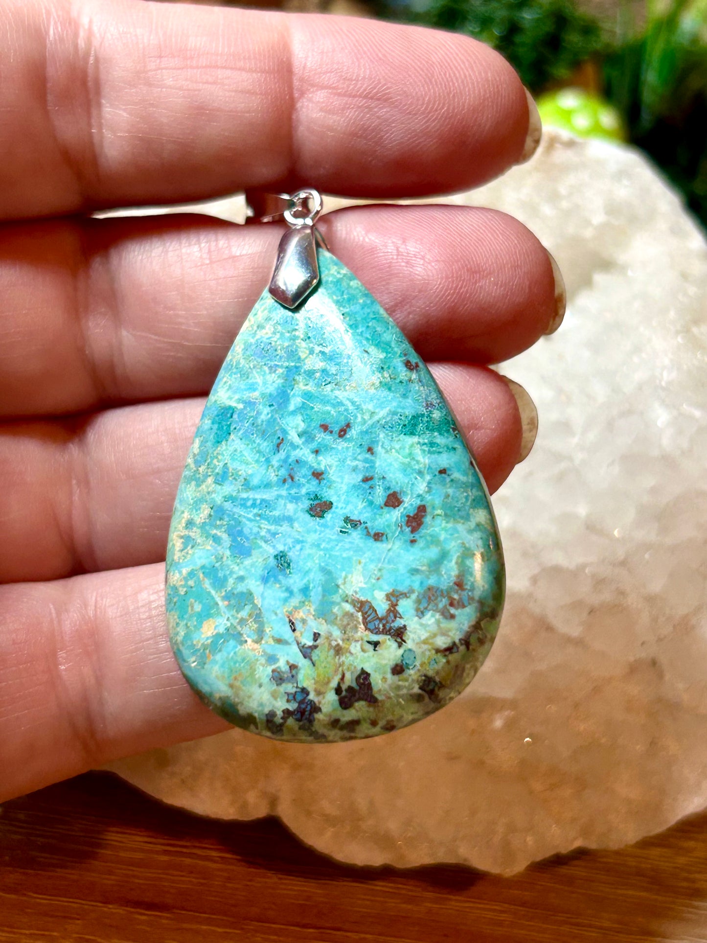 Pendentif de chrysocolle