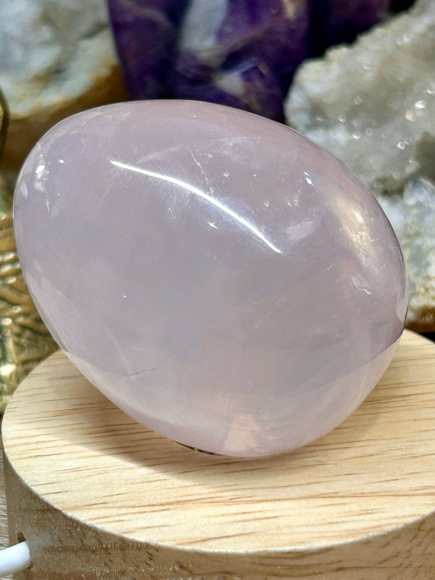 Œuf de quartz rose - 3