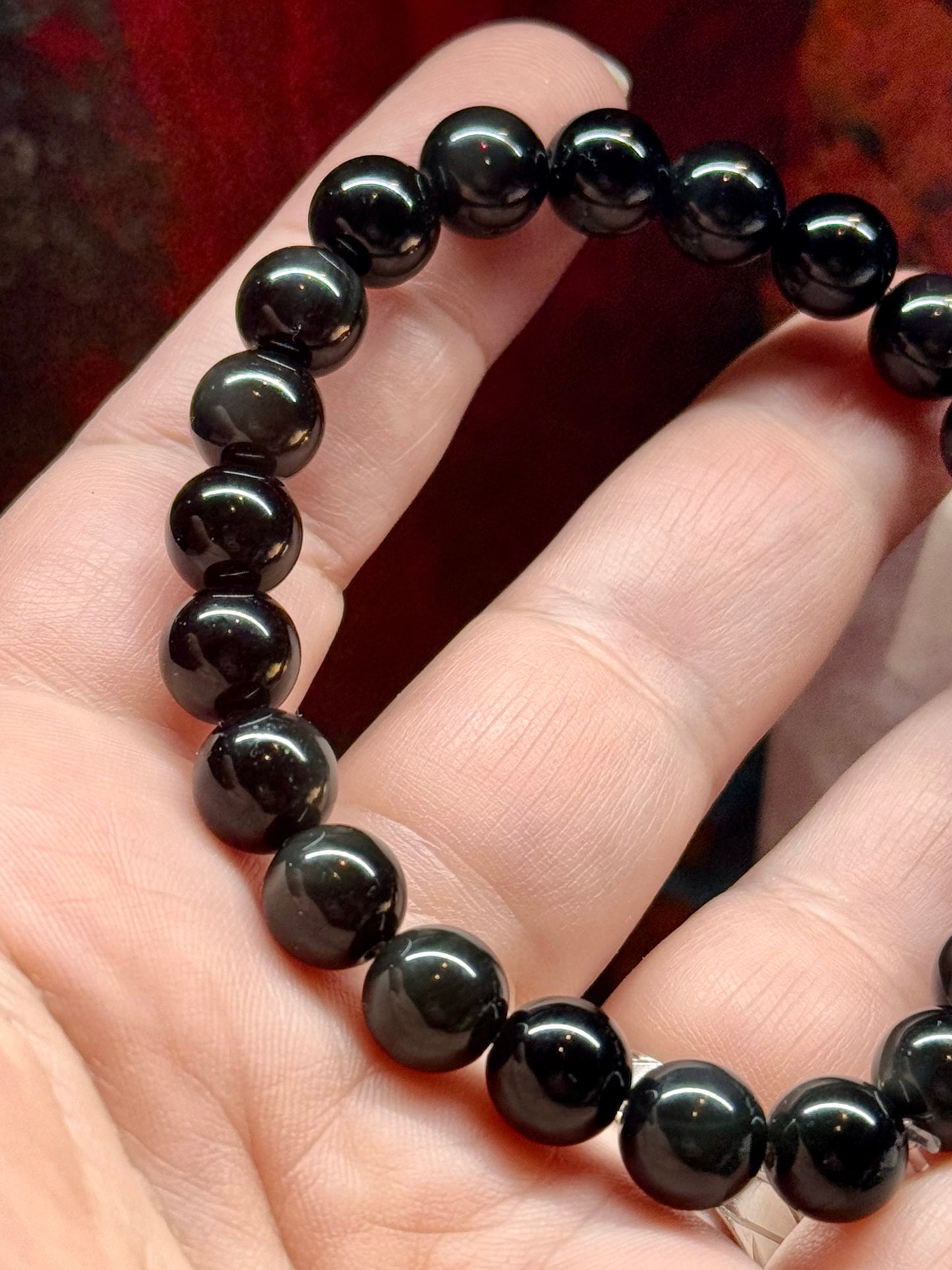 Bracelet en obsidienne œil céleste