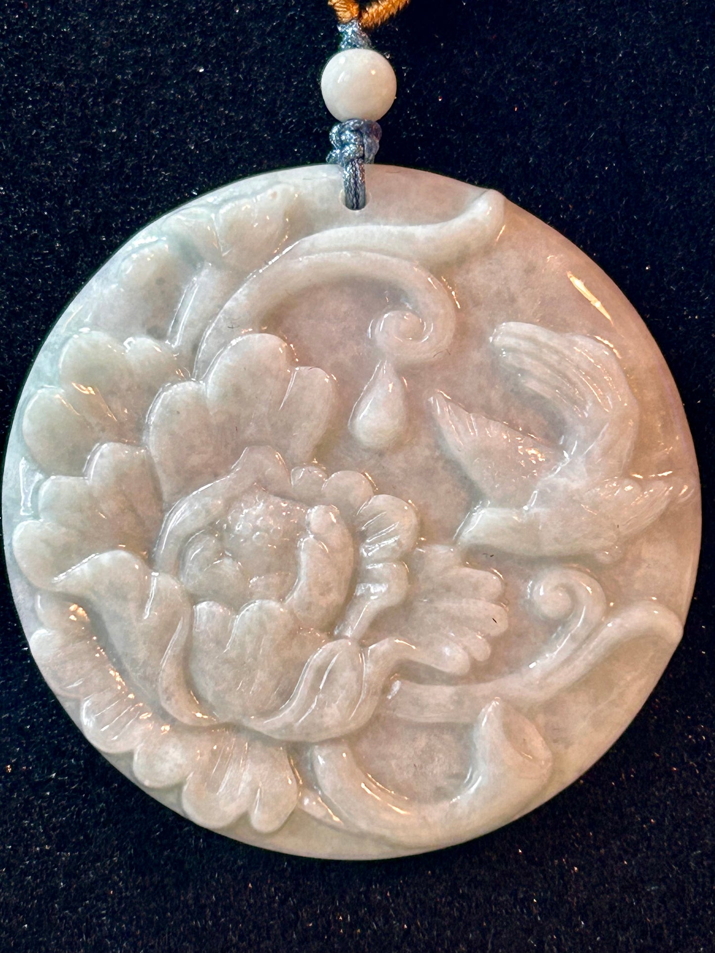 Pendentif de jade chinois scupté