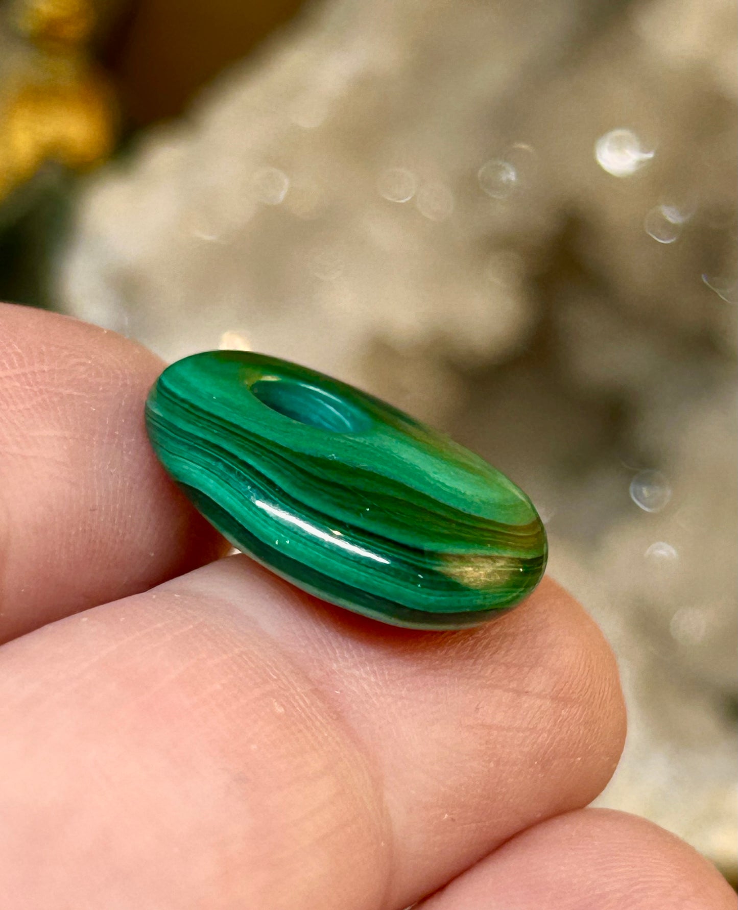 Anneau de malachite