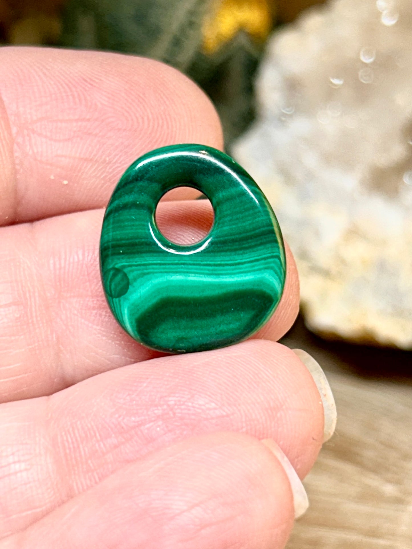 Anneau de malachite