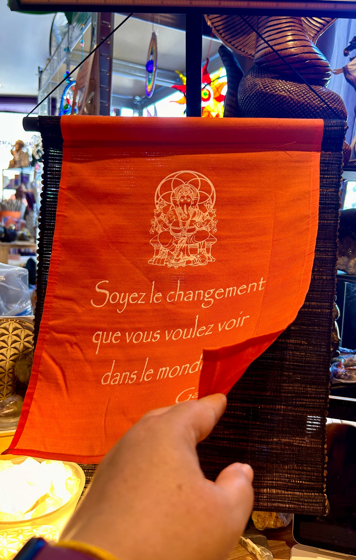 Banderole citation orange