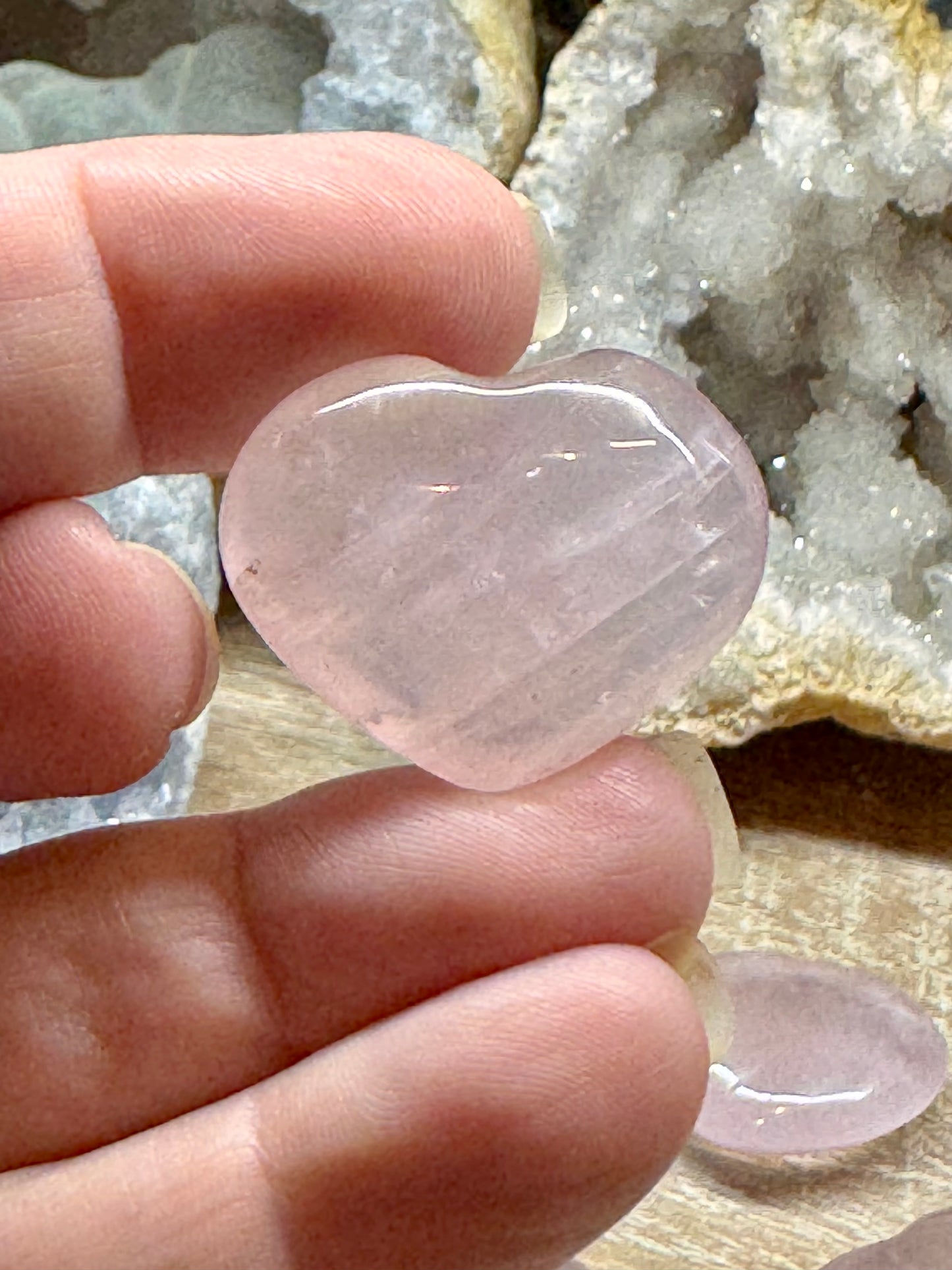 Petit cœur de quartz rose