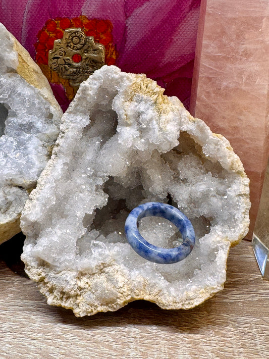 Anneau en sodalite