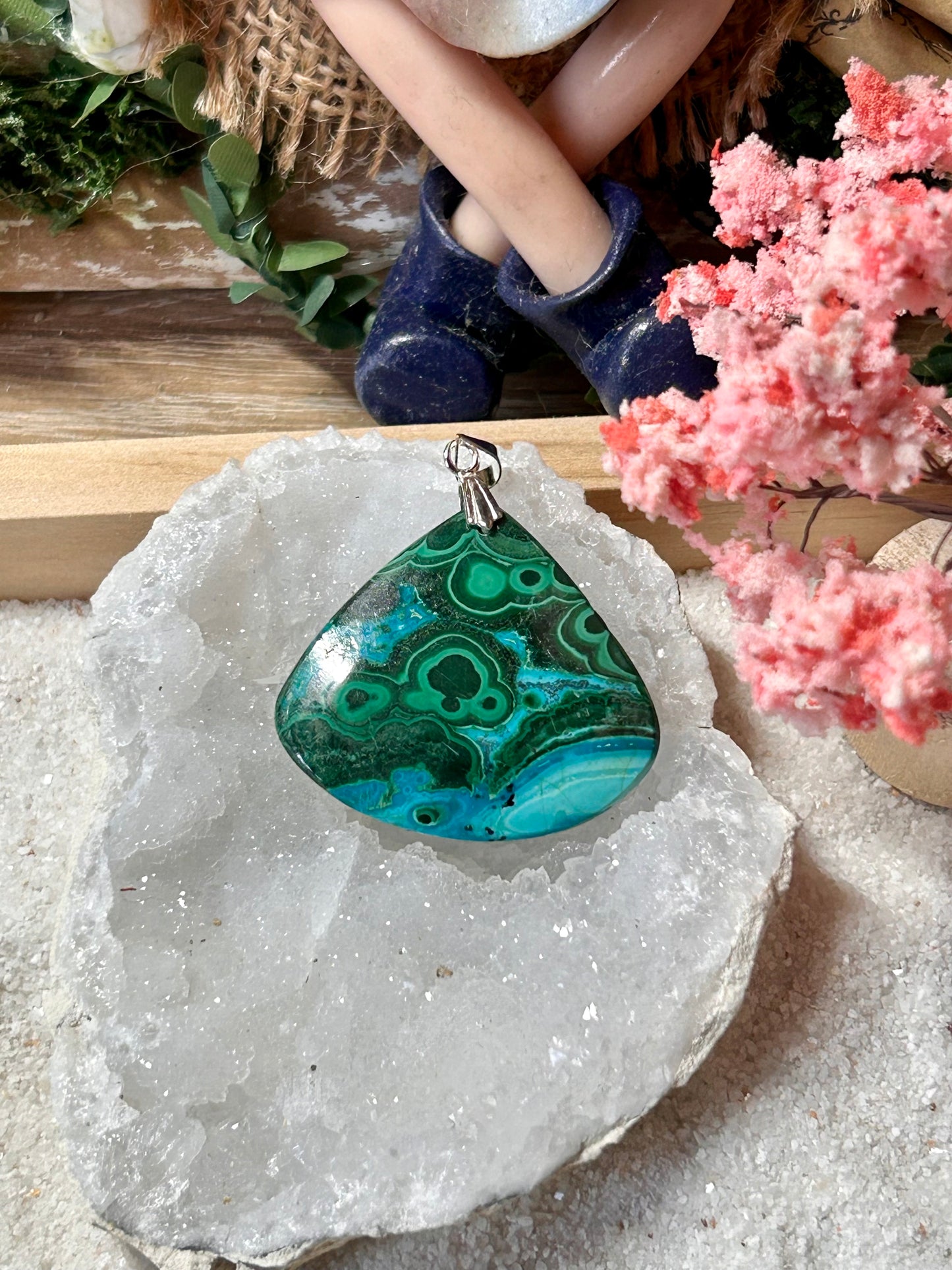 Pendentif de chrysocolle