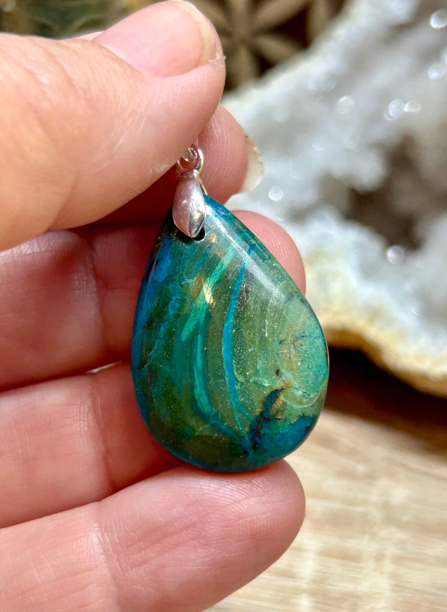 Pendentif de chrysocolle