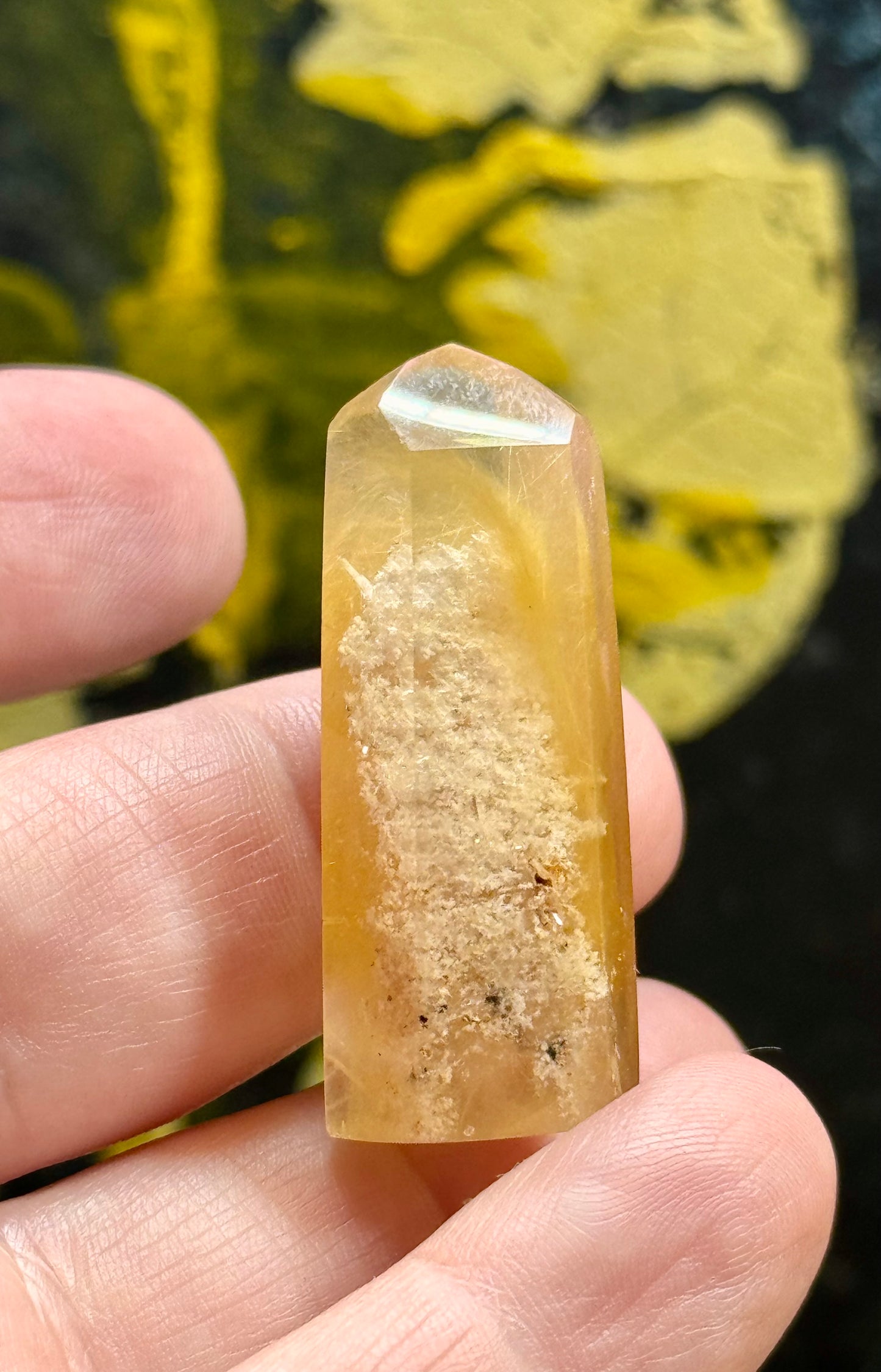 Pointe de quartz rutile