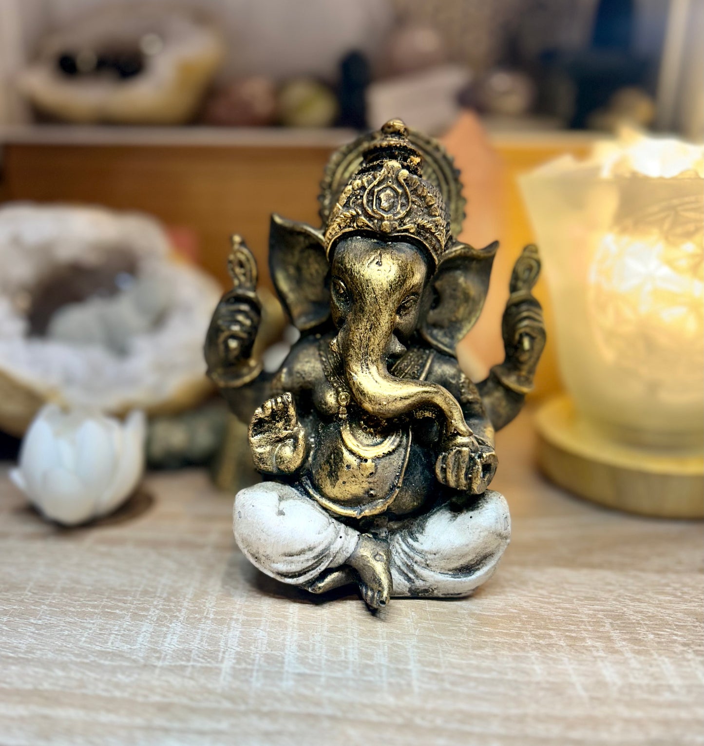 Statue Ganesh blanc