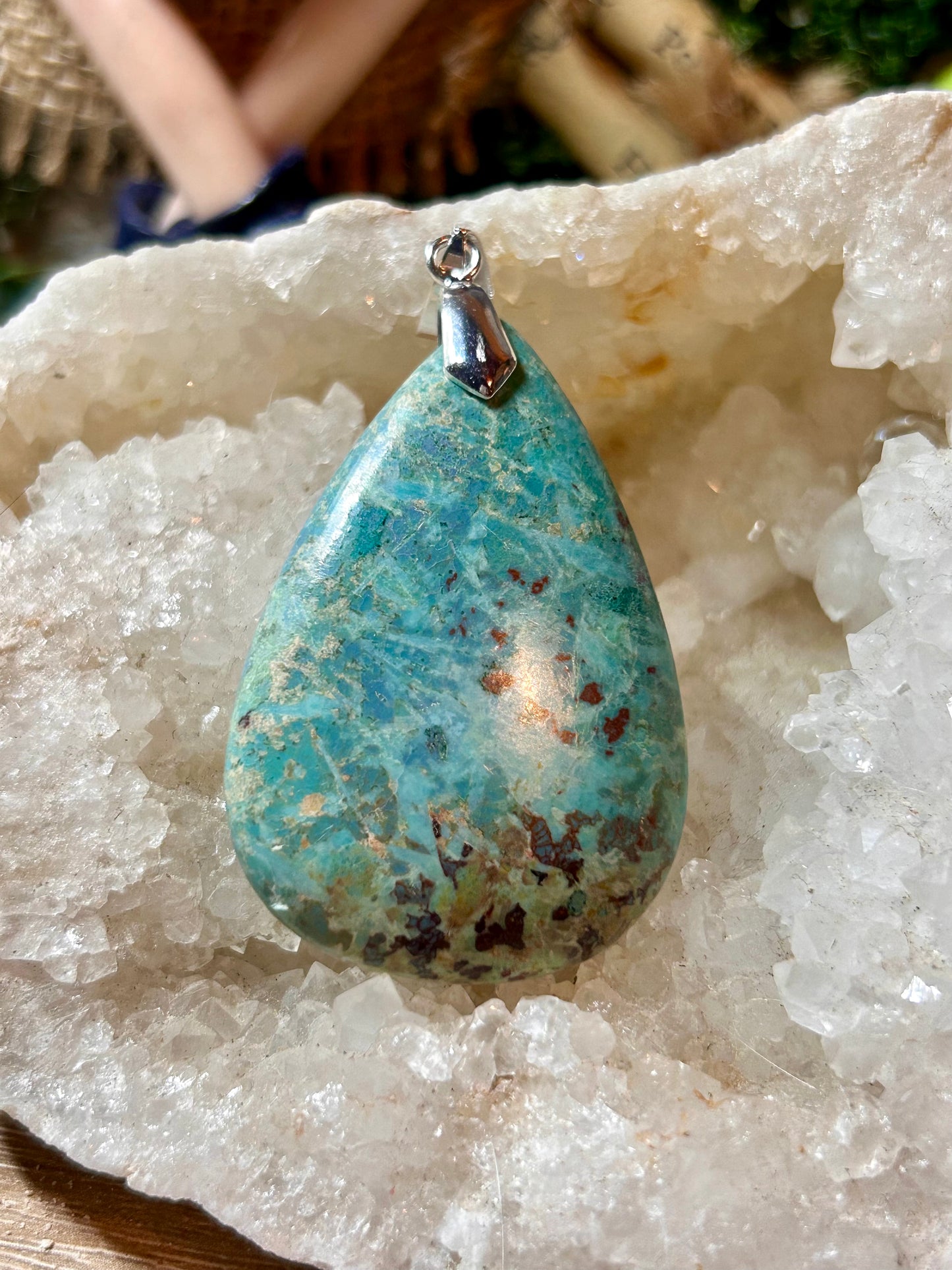 Pendentif de chrysocolle