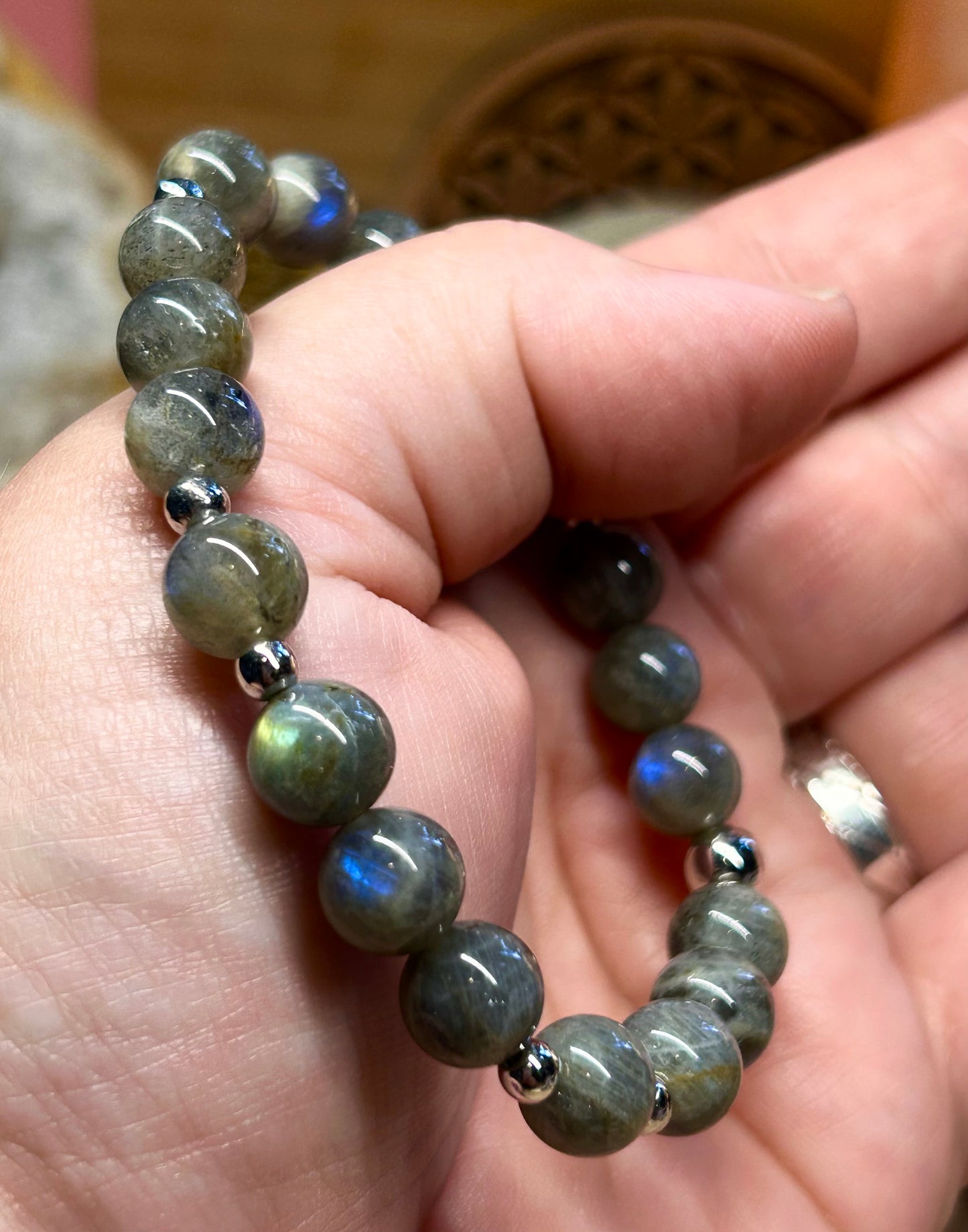 Bracelet de labradorite 8mm