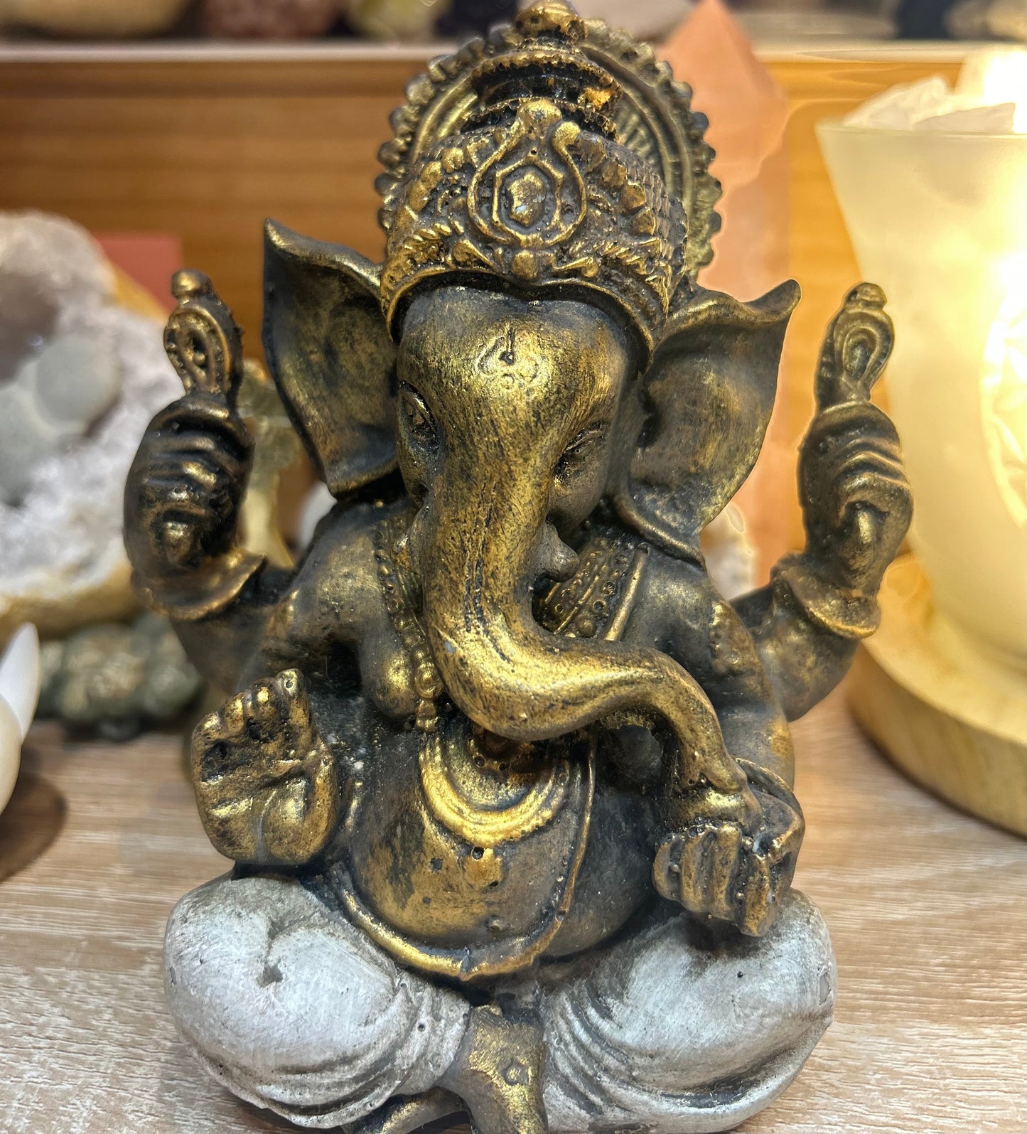 Statue Ganesh blanc