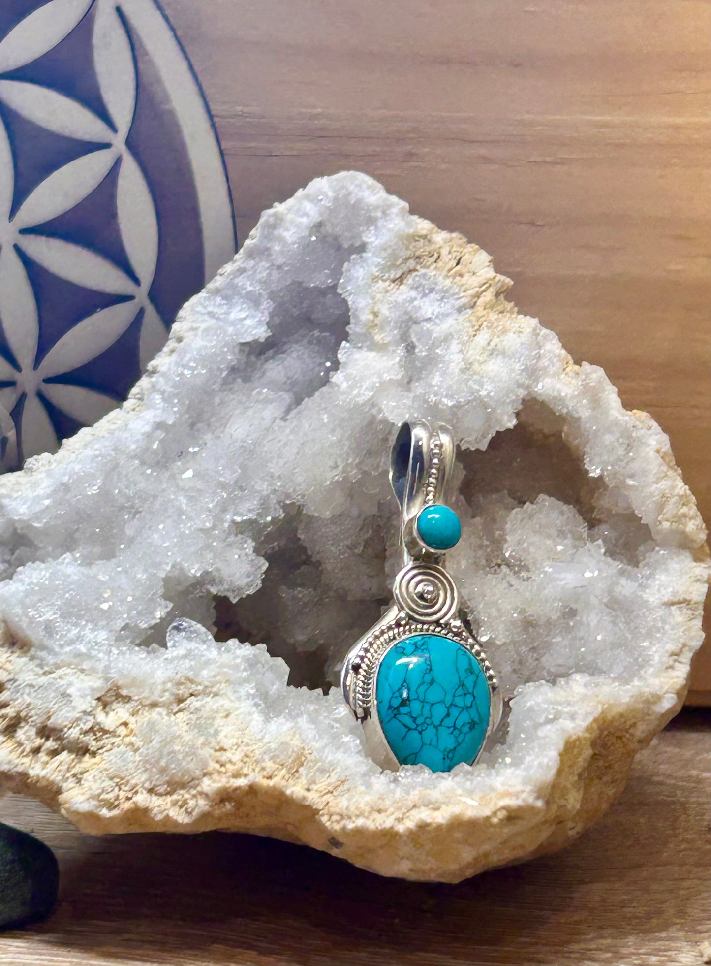 Pendentif en turquoise