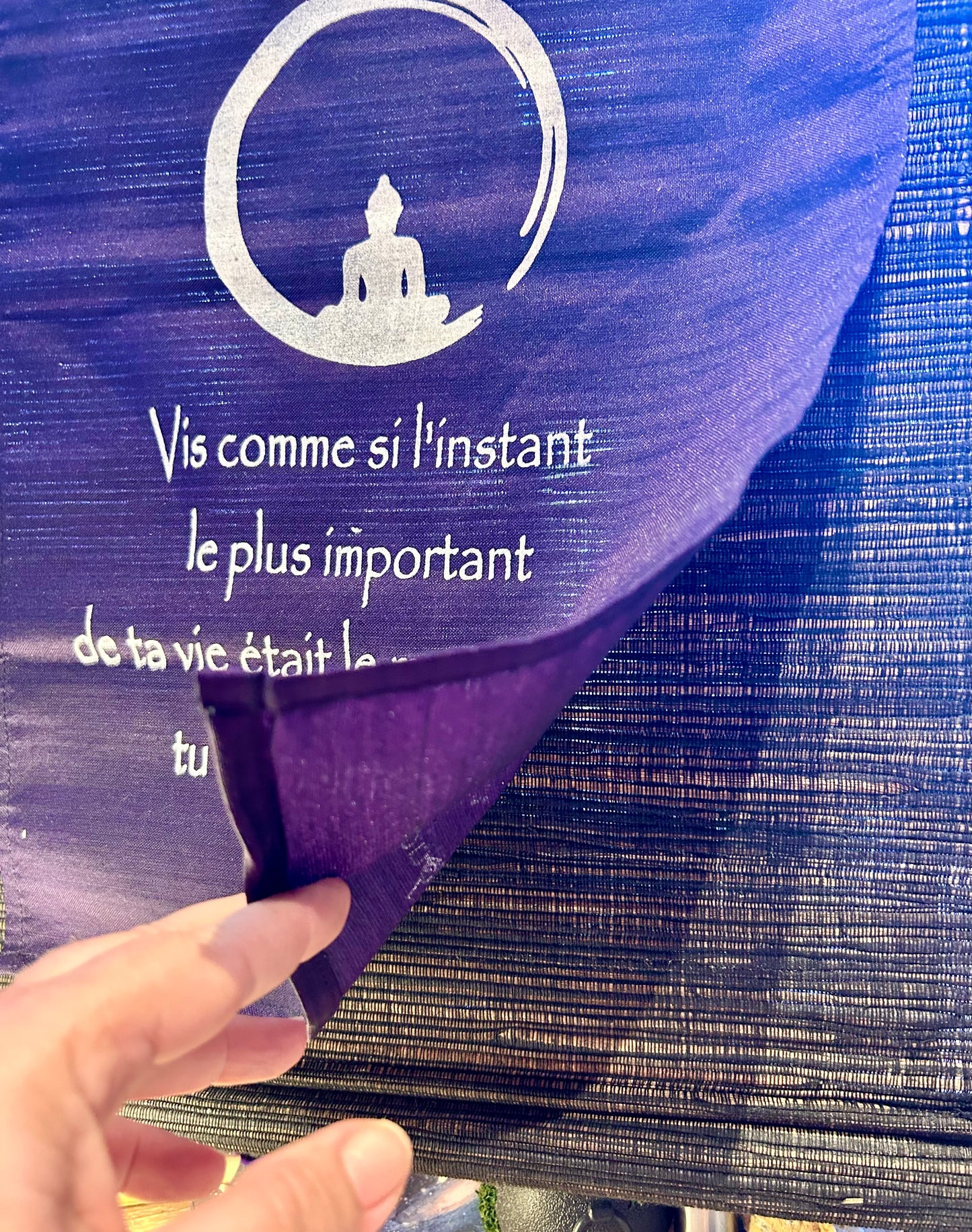 Banderole citation violette