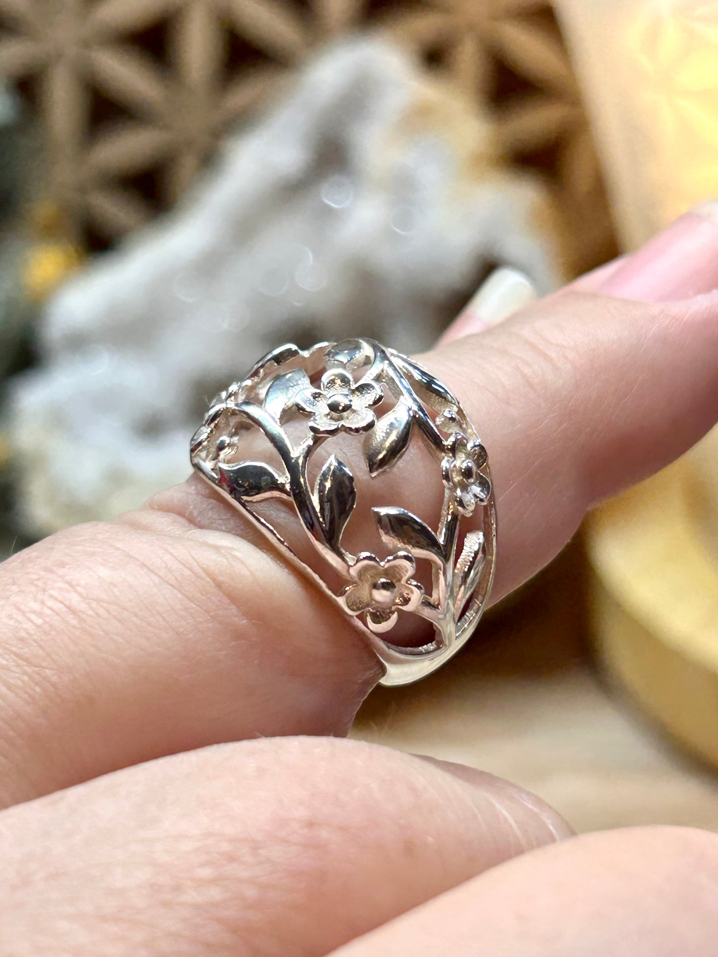 Bague gravée en argent 925