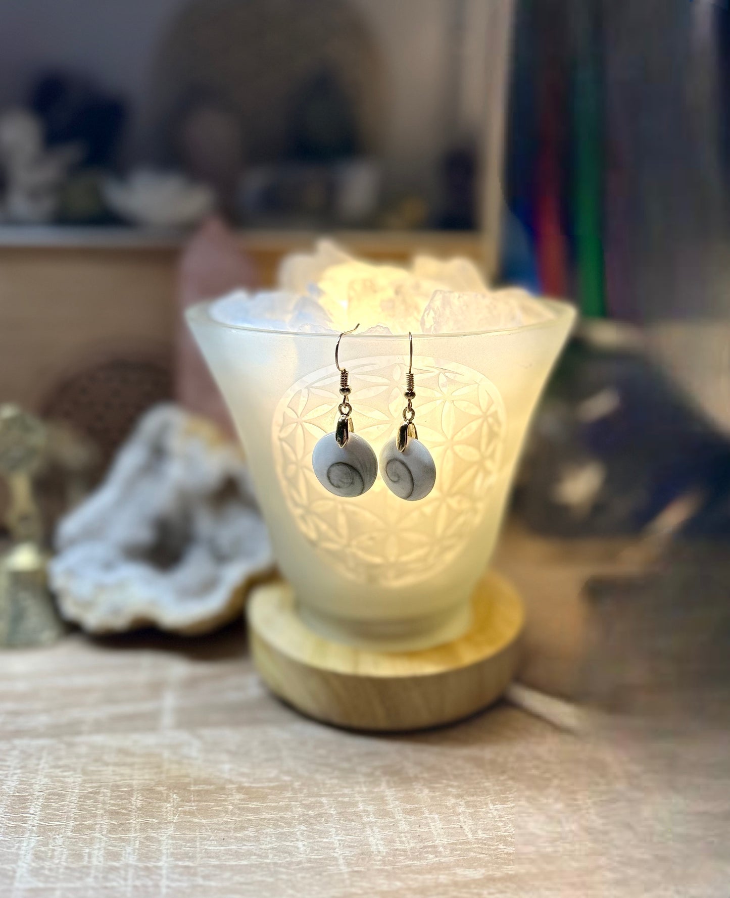 Boucles d’oreilles avec œil de Shiva