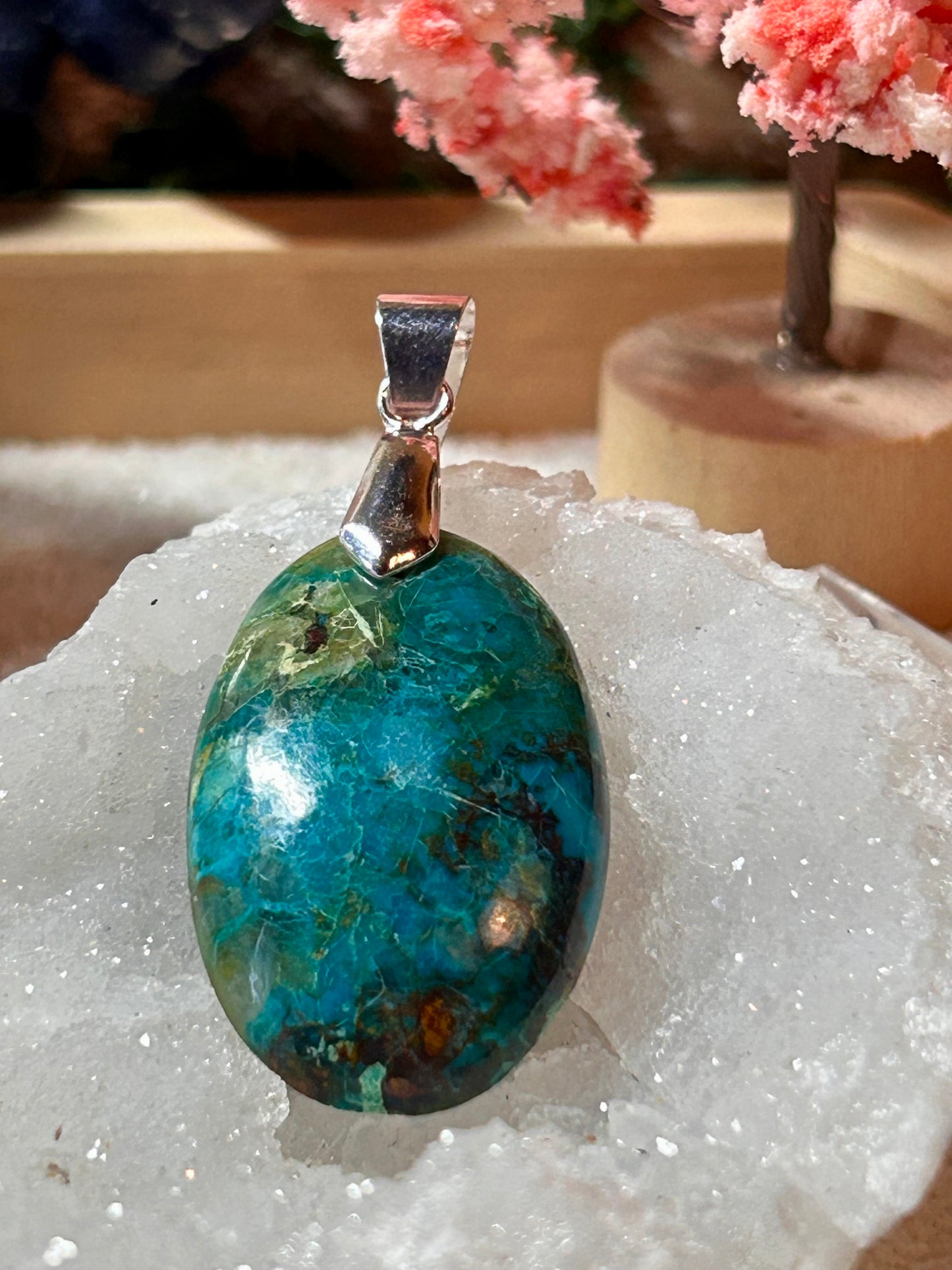 Pendentif de chrysocolle