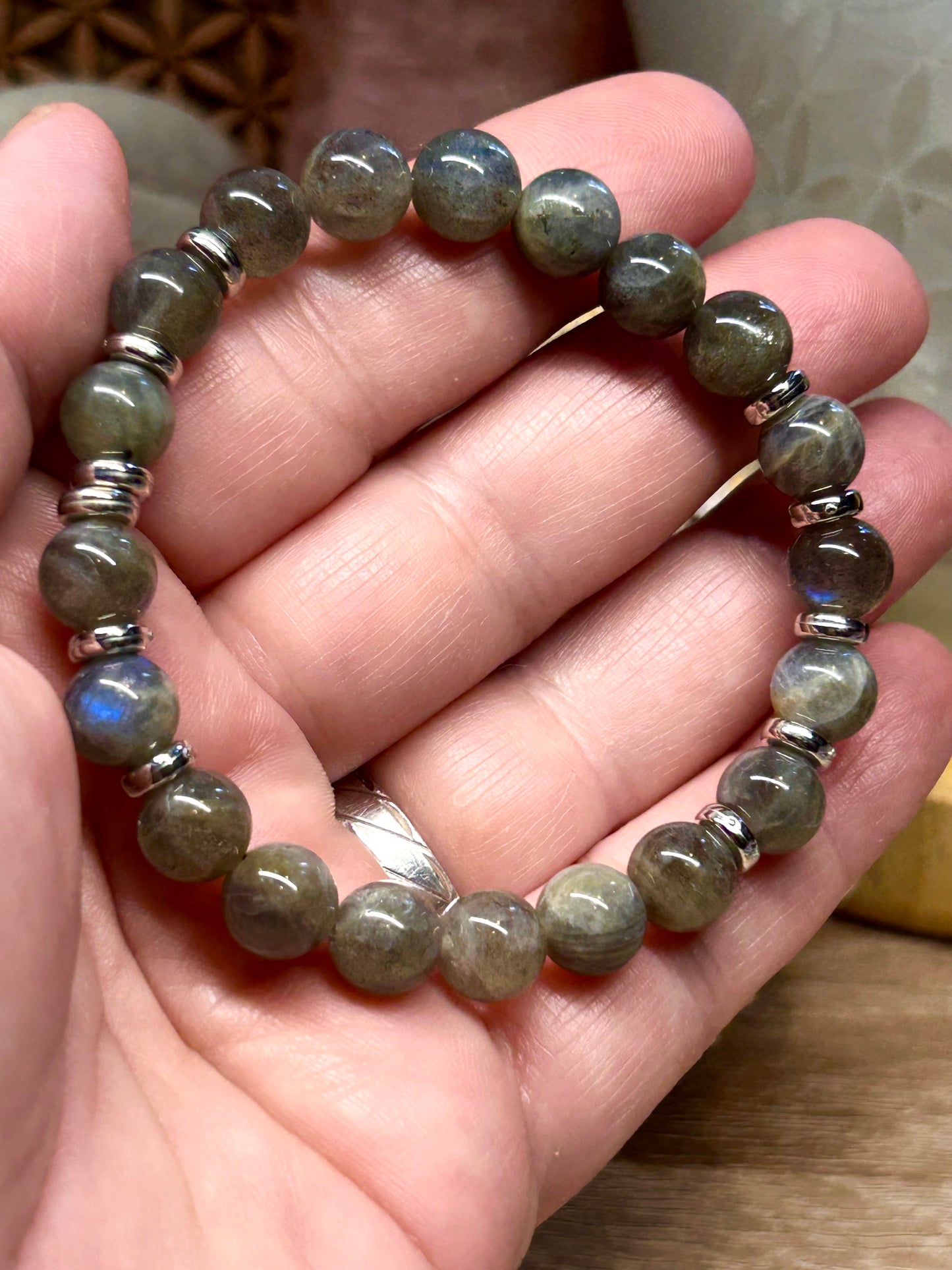 Bracelet de labradorite 8mm