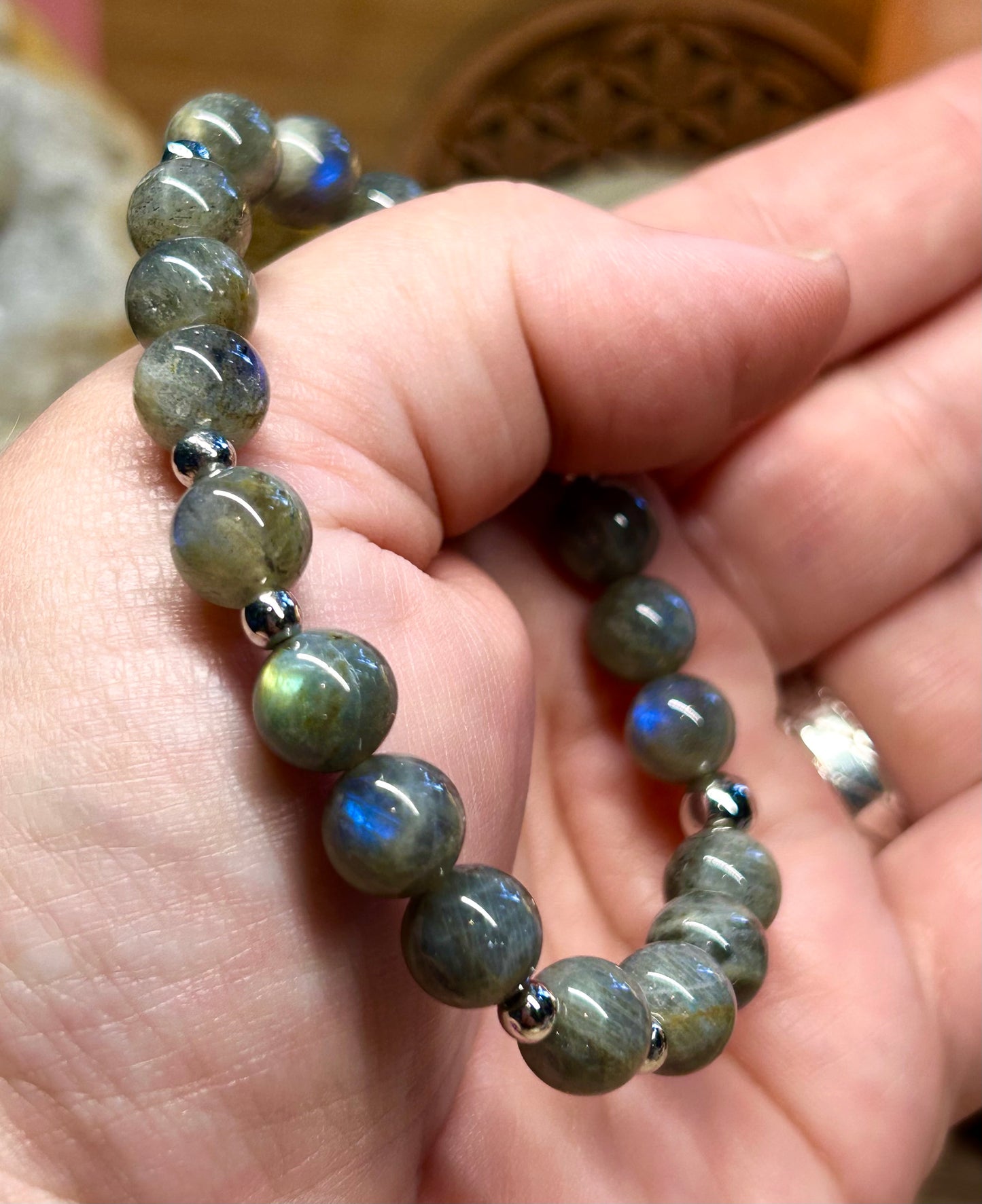 Bracelet de labradorite 8mm