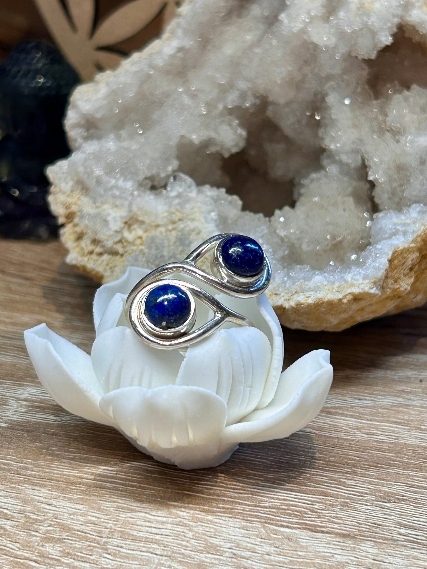 Bague en argent 925 lapis-lazuli