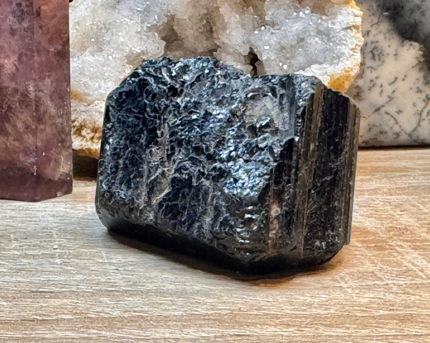 Bloc de tourmaline noire brute