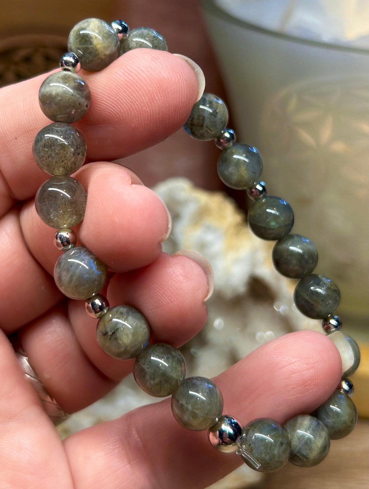 Bracelet de labradorite 8mm