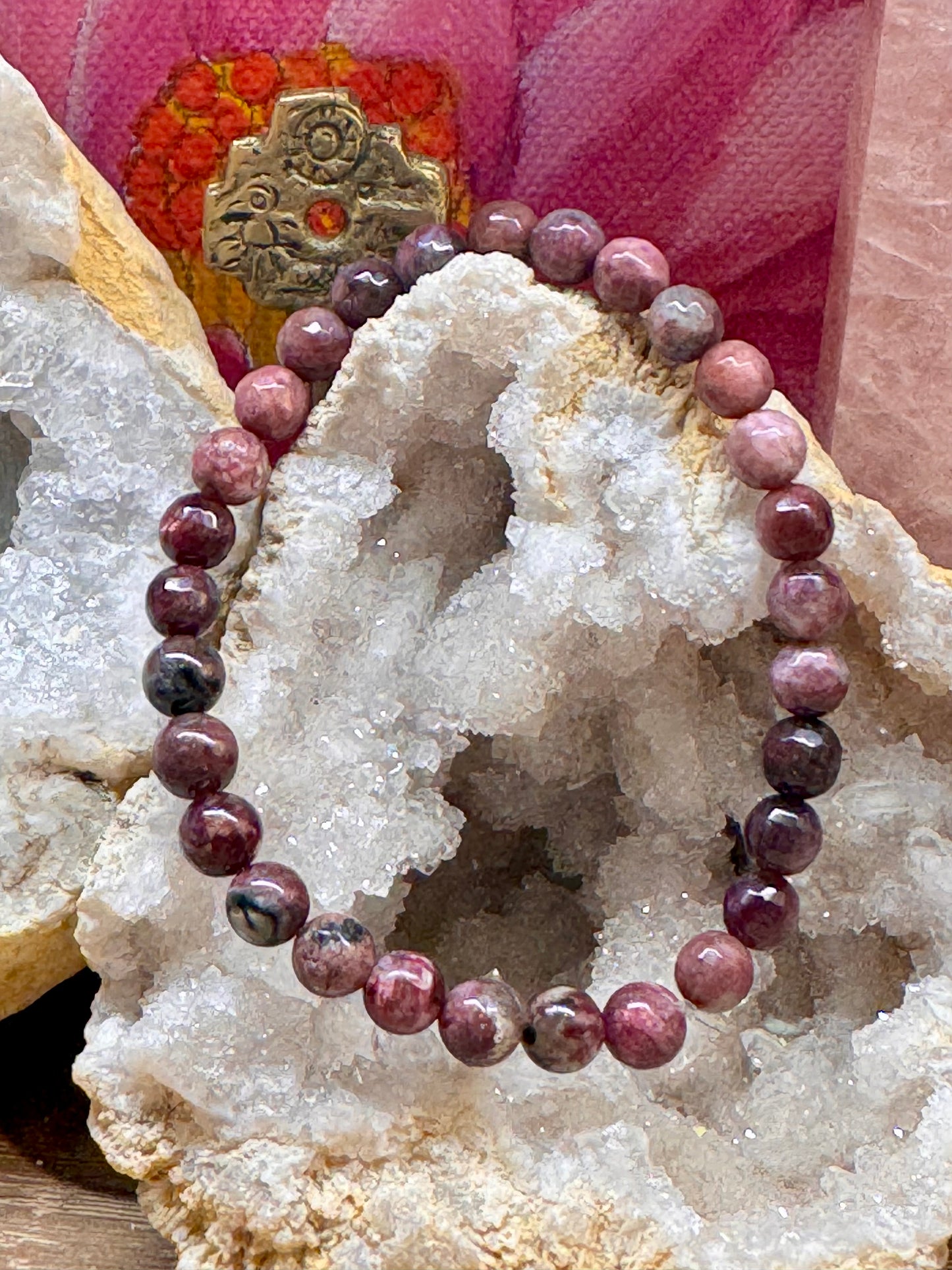 Bracelet de tourmaline rose