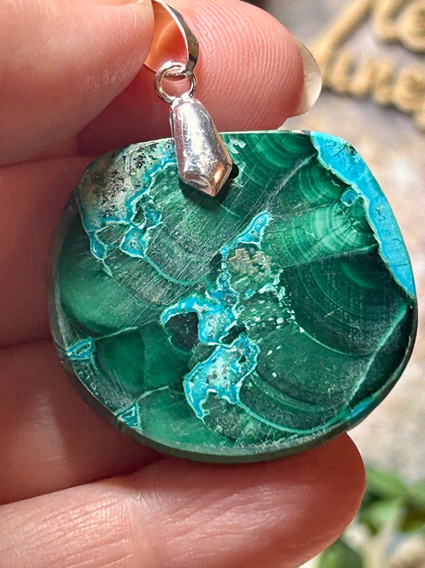 Pendentif de chrysocolle