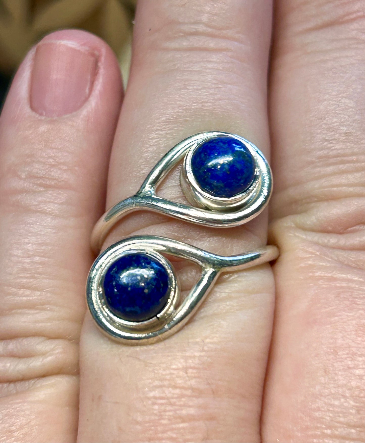 Bague en argent 925 lapis-lazuli