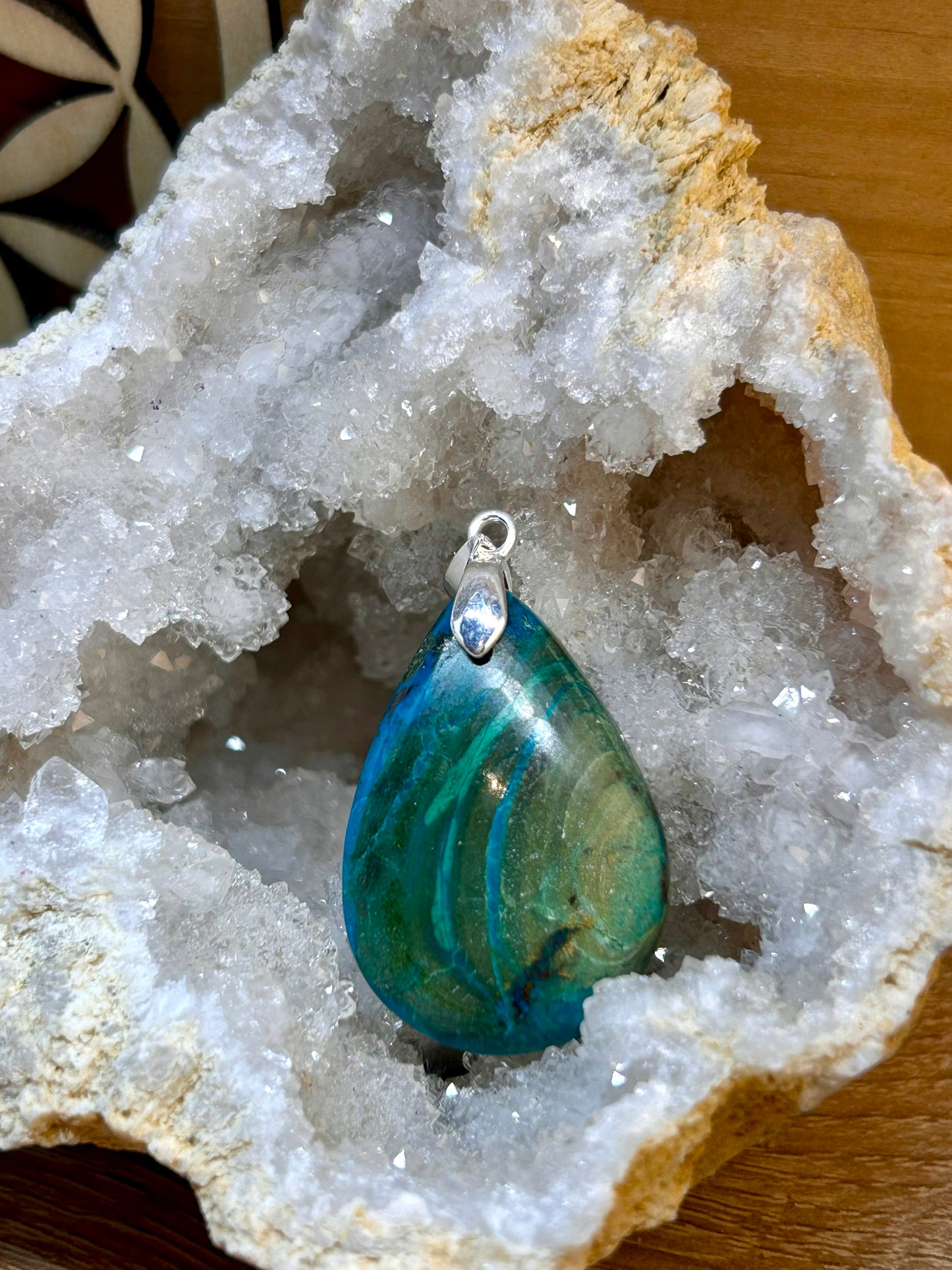 Pendentif de chrysocolle