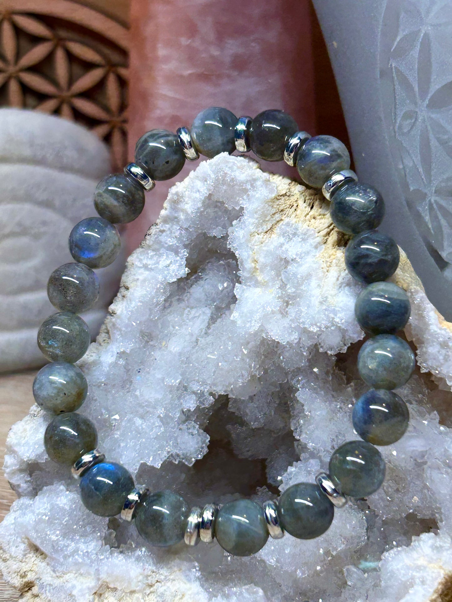 Bracelet de labradorite 8mm