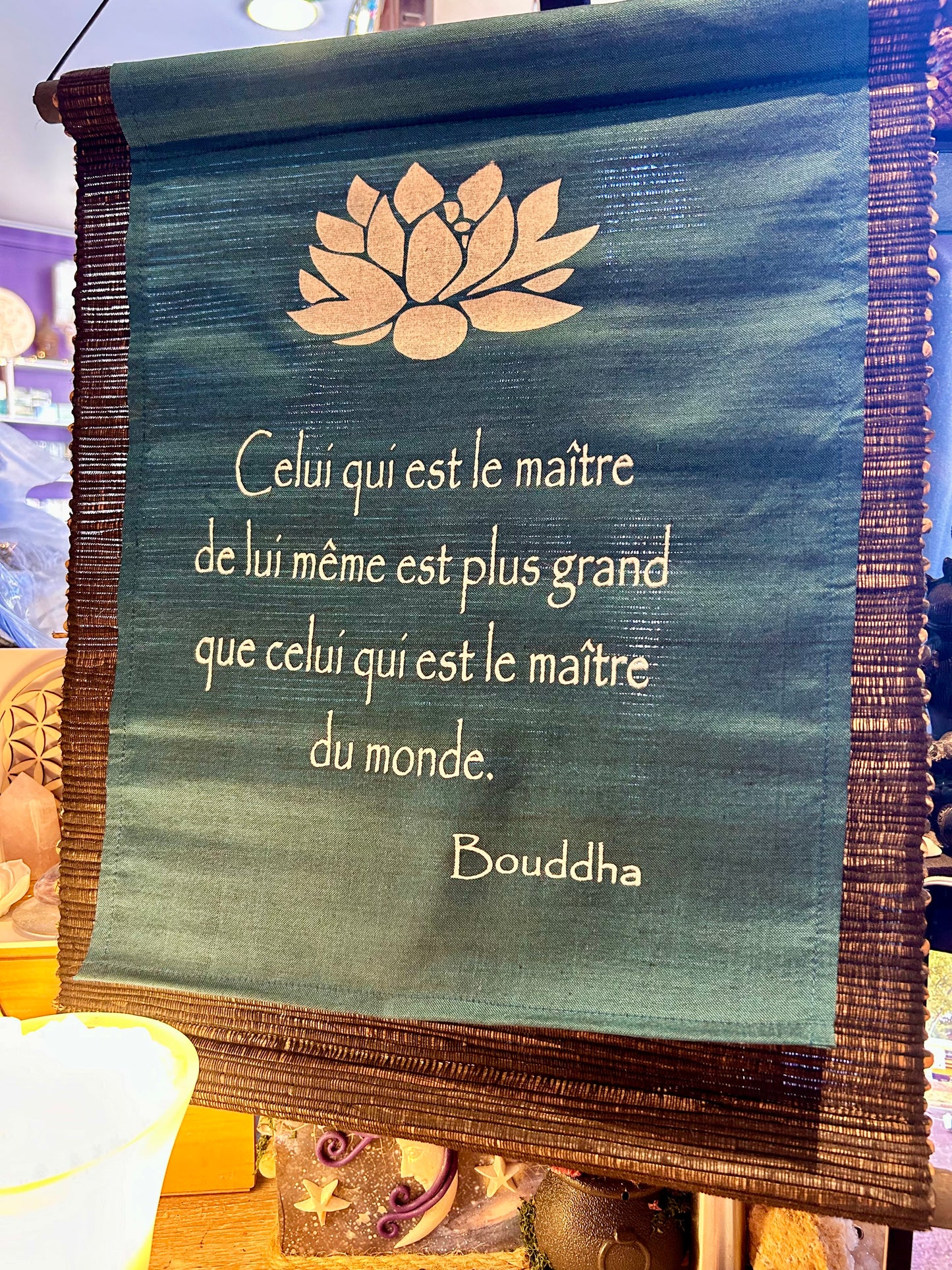 Banderole citation bleue