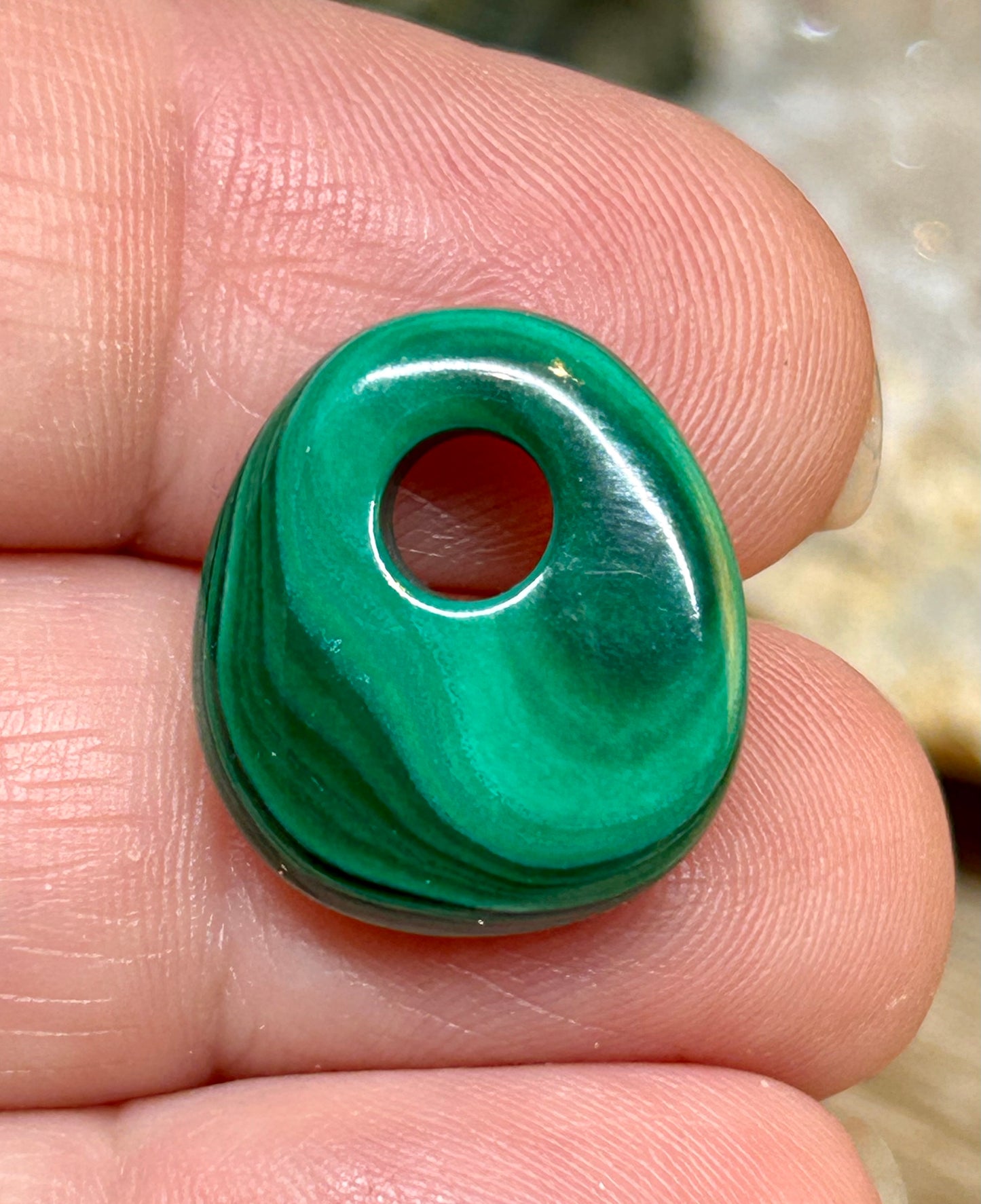 Anneau de malachite