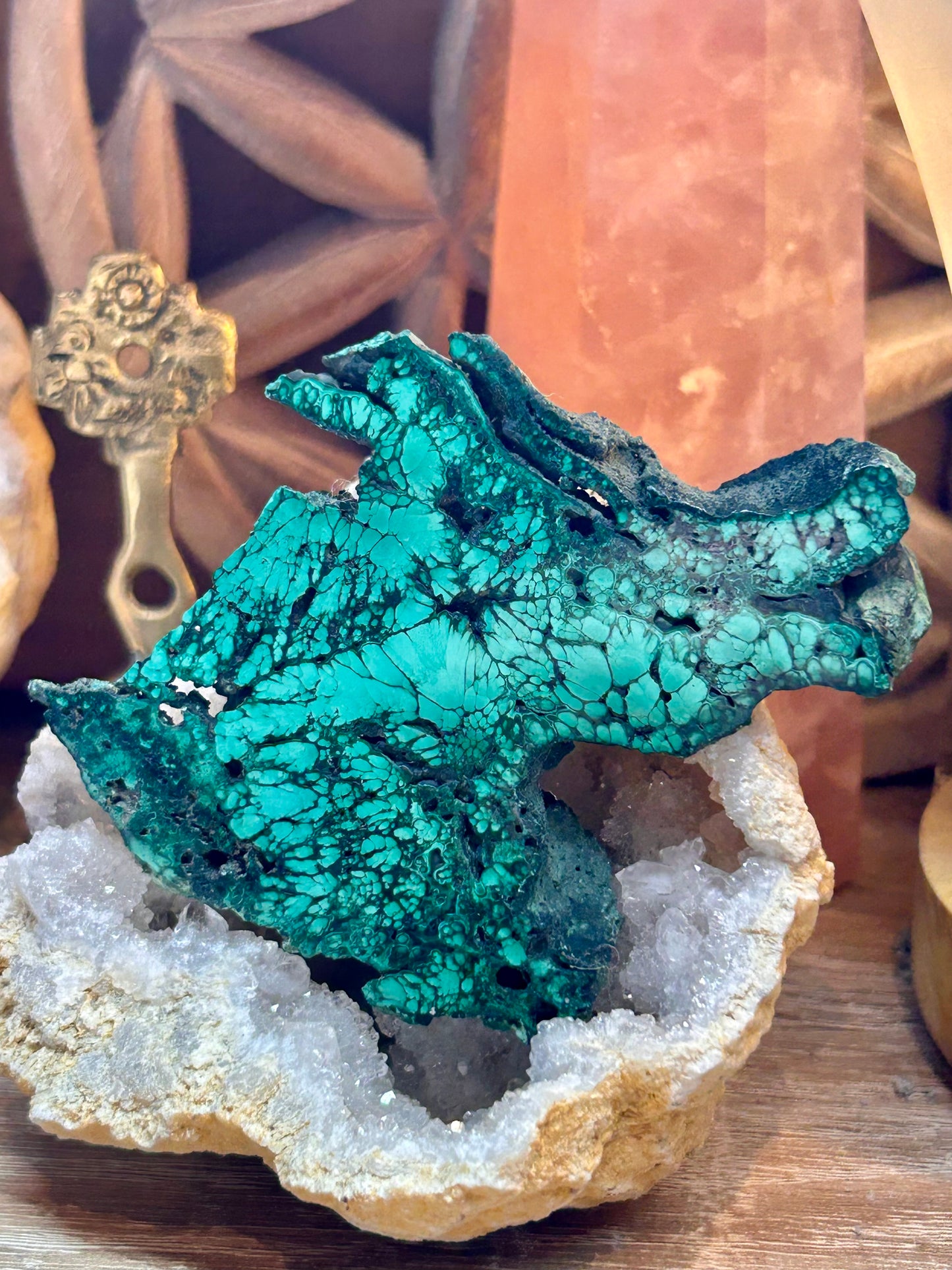 Forme brute de malachite