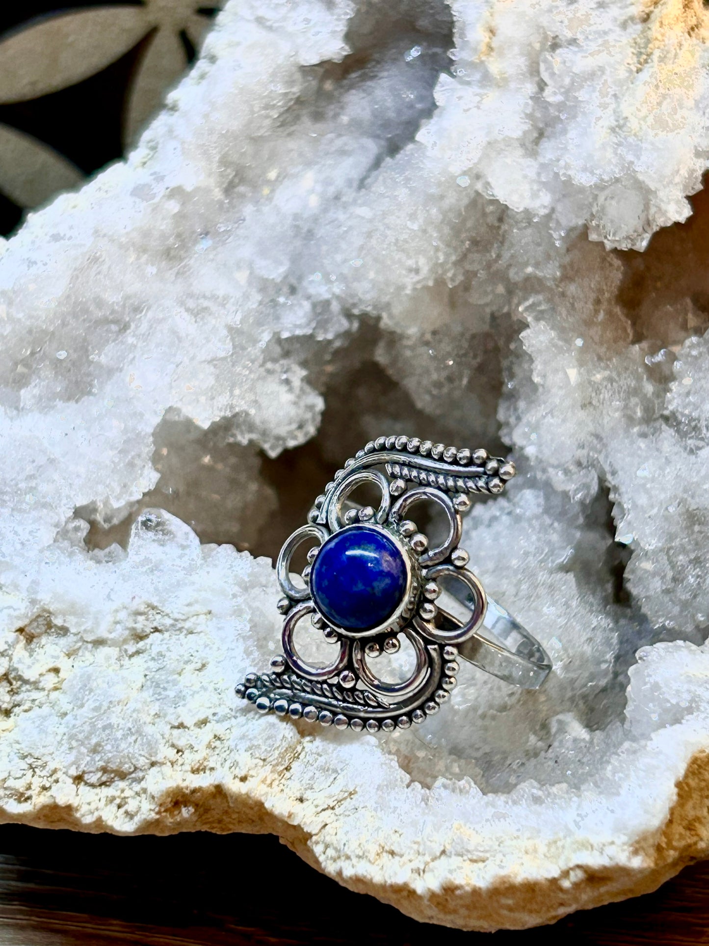 Bague en argent et lapis-lazuli