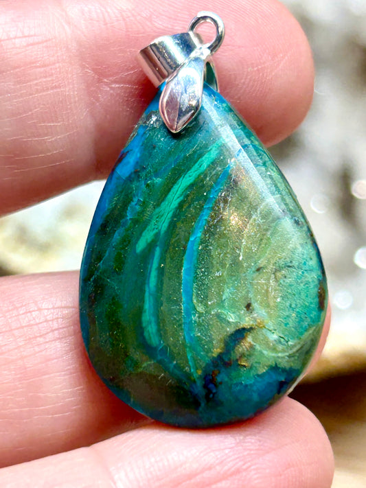 Pendentif de chrysocolle