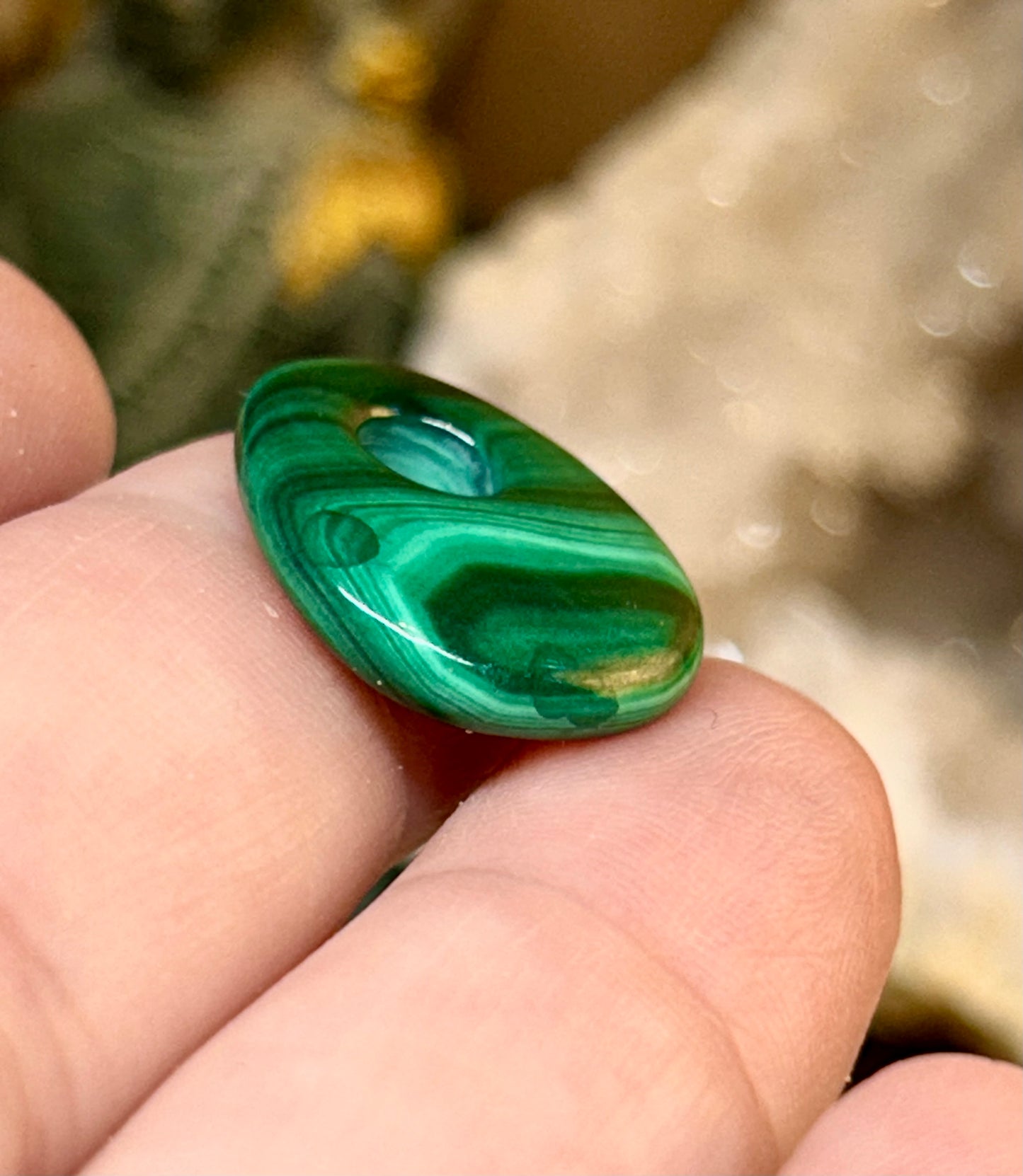 Anneau de malachite