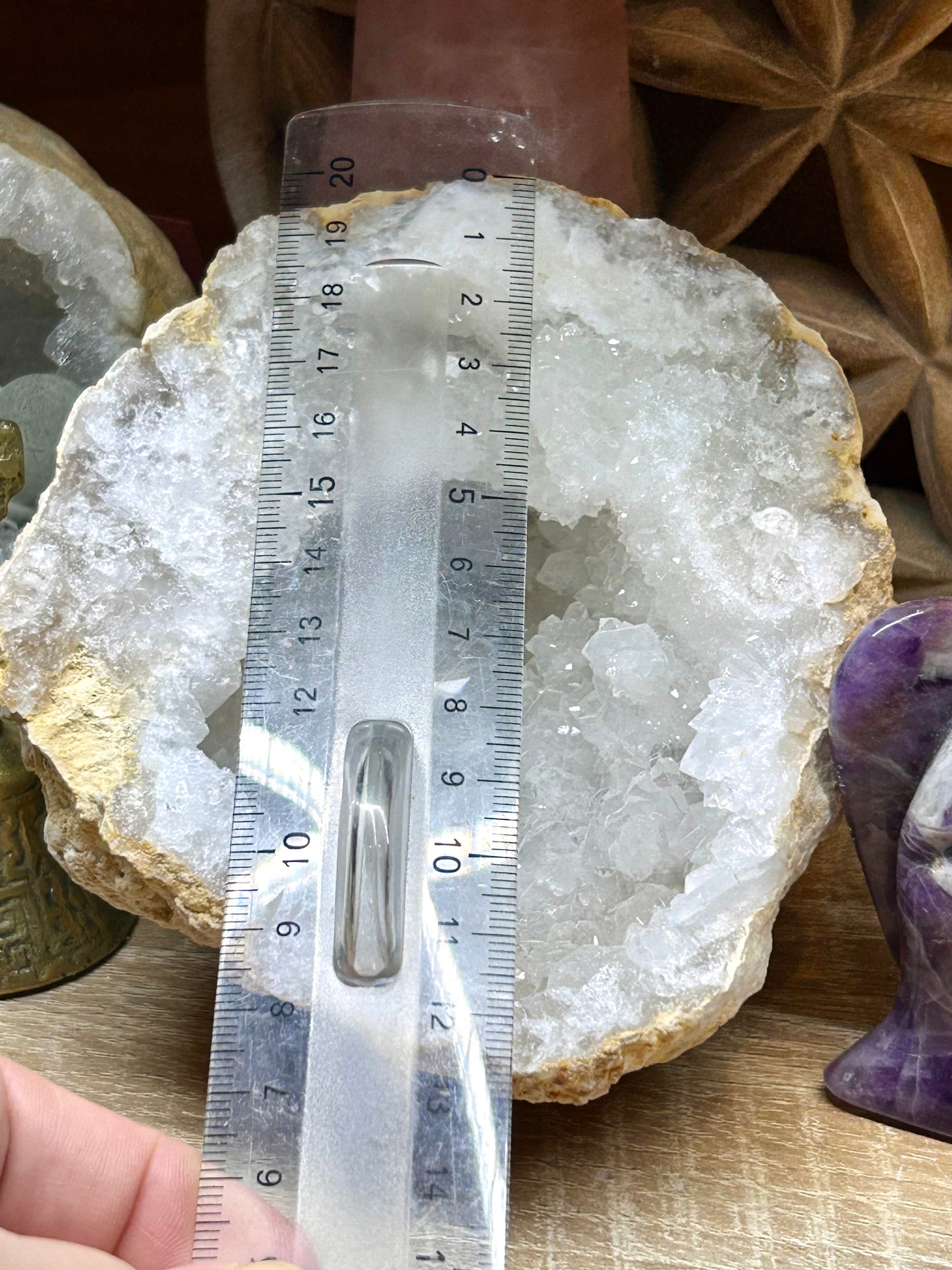 Demie géode de quartz cristal - 4