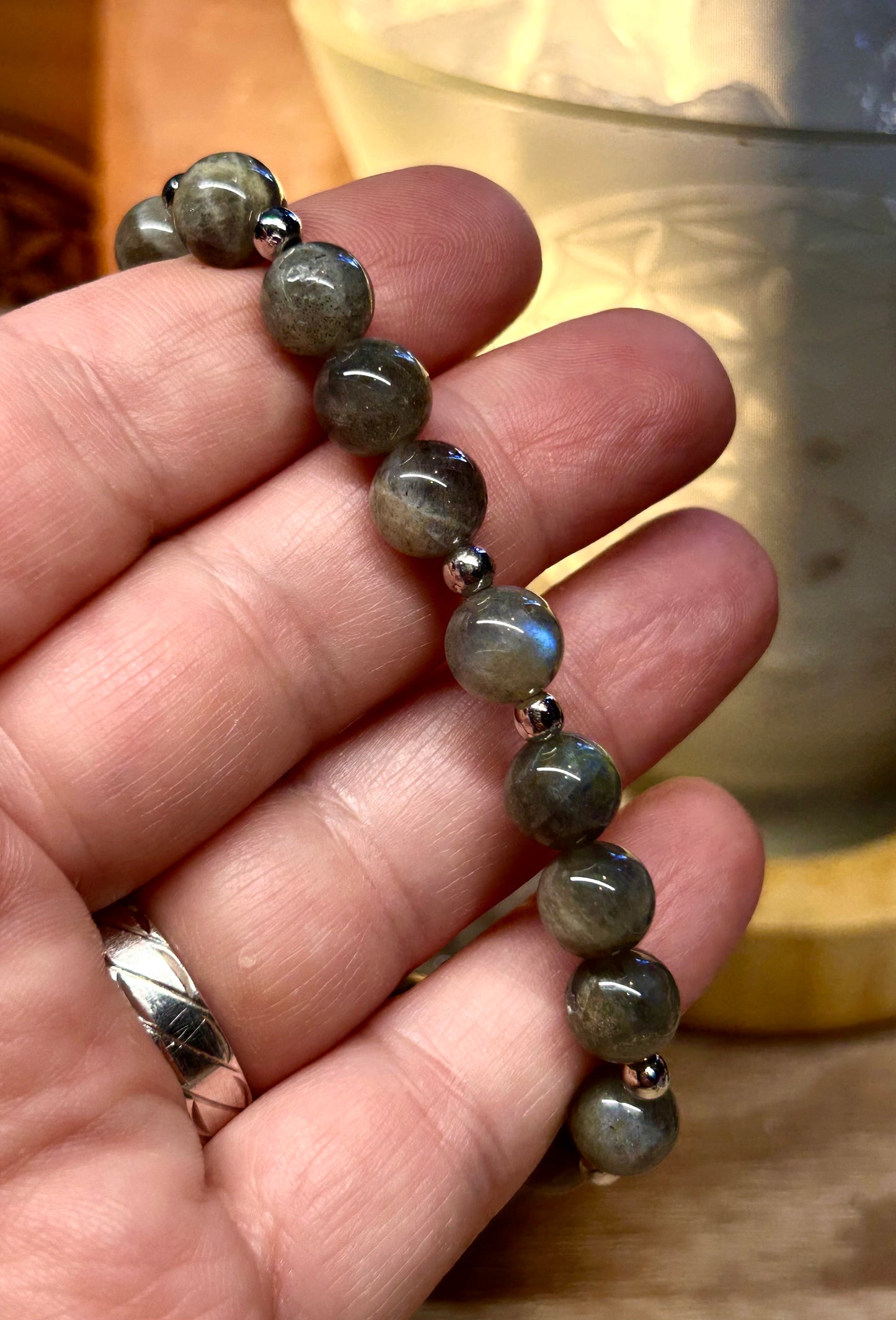 Bracelet de labradorite 8mm