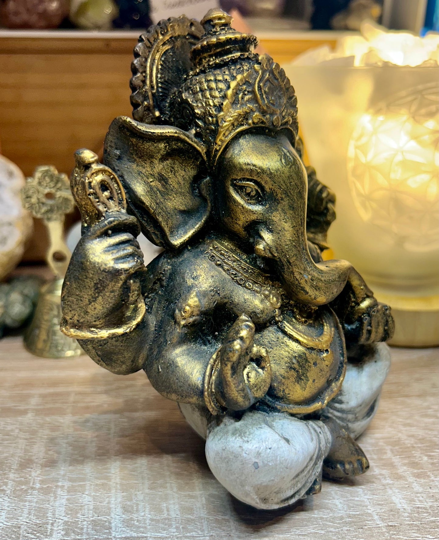 Statue Ganesh blanc