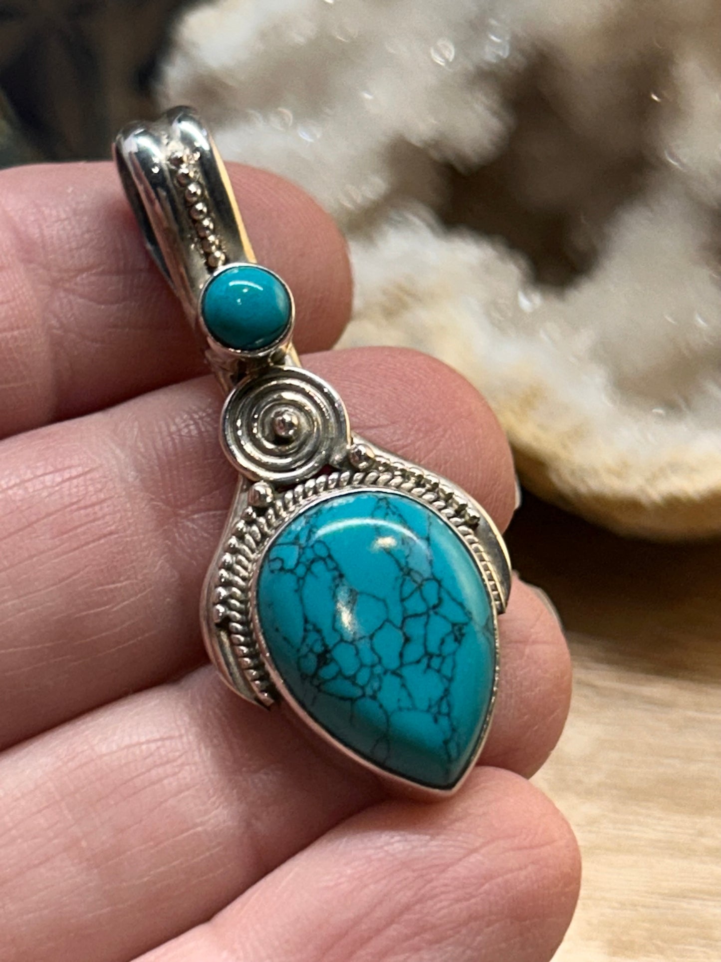 Pendentif en turquoise