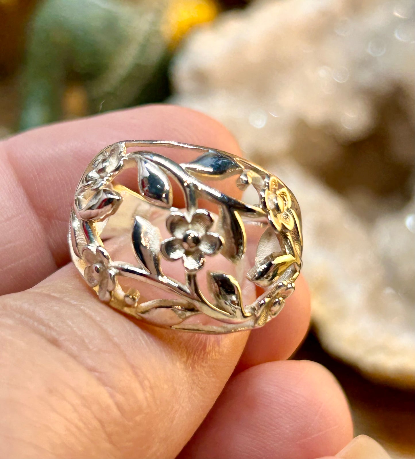 Bague gravée en argent 925