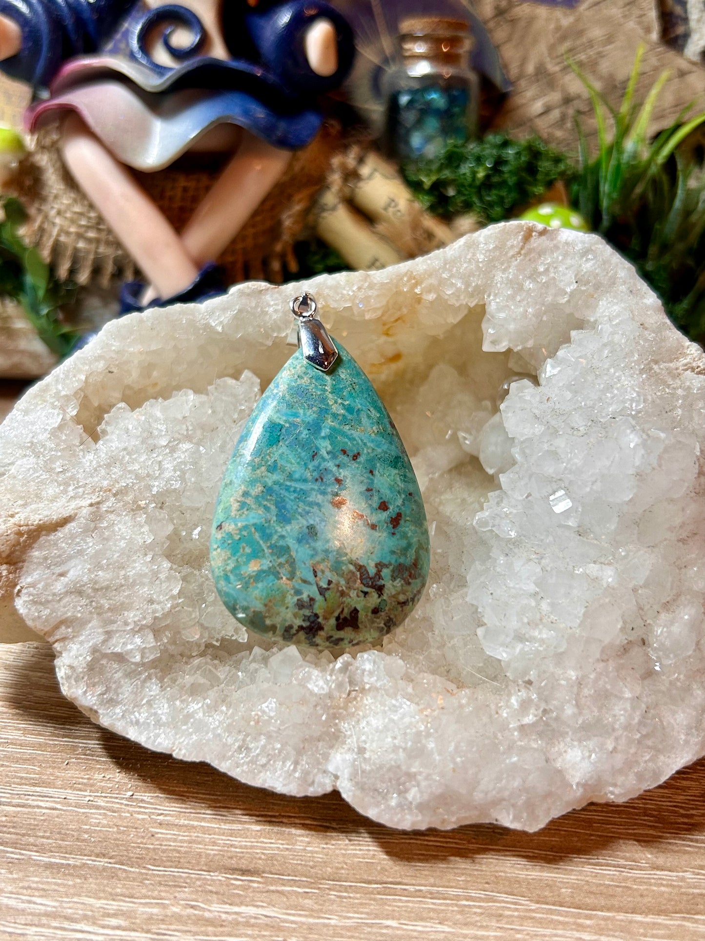 Pendentif de chrysocolle