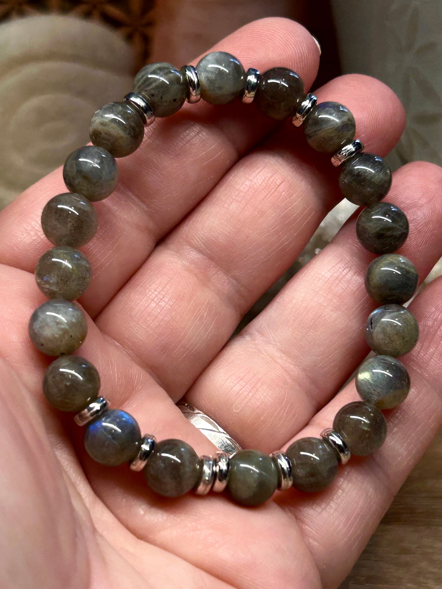 Bracelet de labradorite 8mm