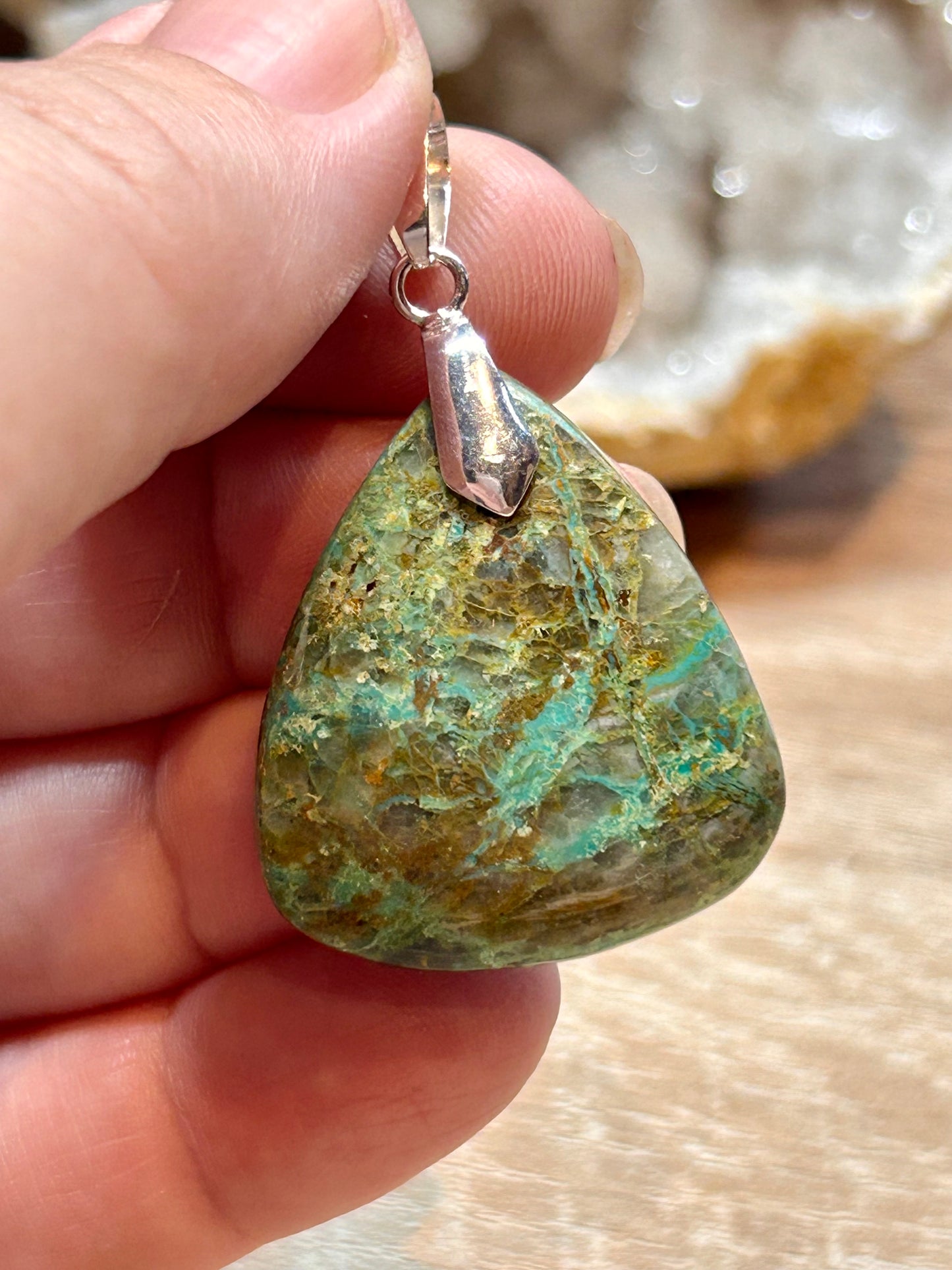 Pendentif de chrysocolle