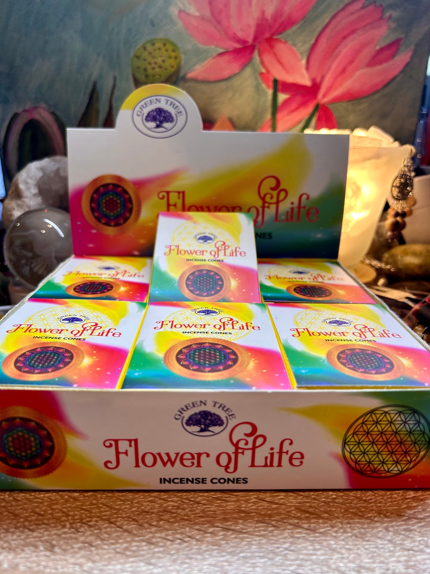 Encens Green Tree en Cônes Flower of Life